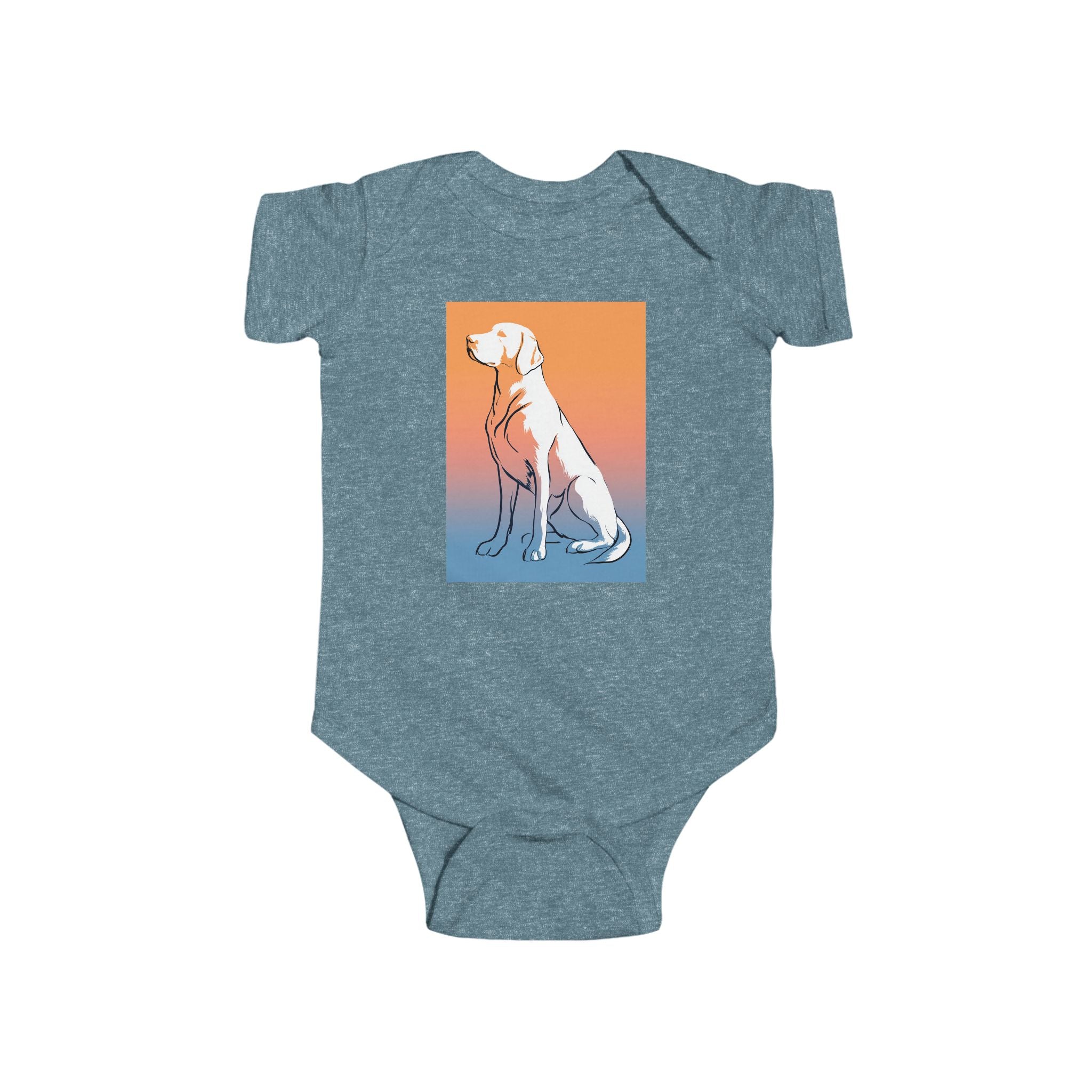 Cute Dog Graphic Infant Bodysuit, Baby Clothes, Pet Lover Gift, Newborn Outfit, Unisex Baby Attire, Animal Print Onesie