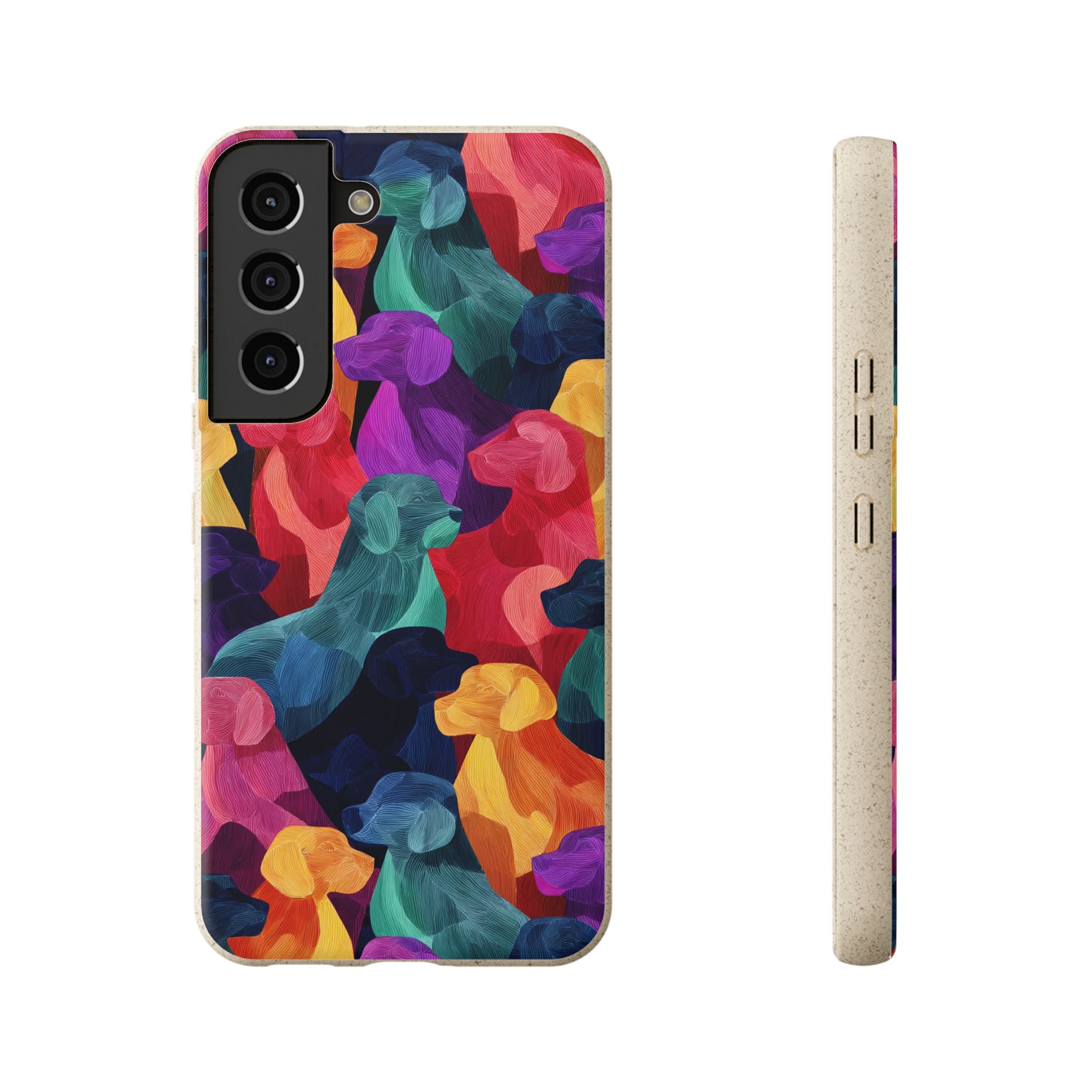 Colorful Dog-Themed Biodegradable Phone Cases, Eco-friendly Gifts for Pet Lovers, Sustainable Accessories for Everyday Use, Dog Lover [...]