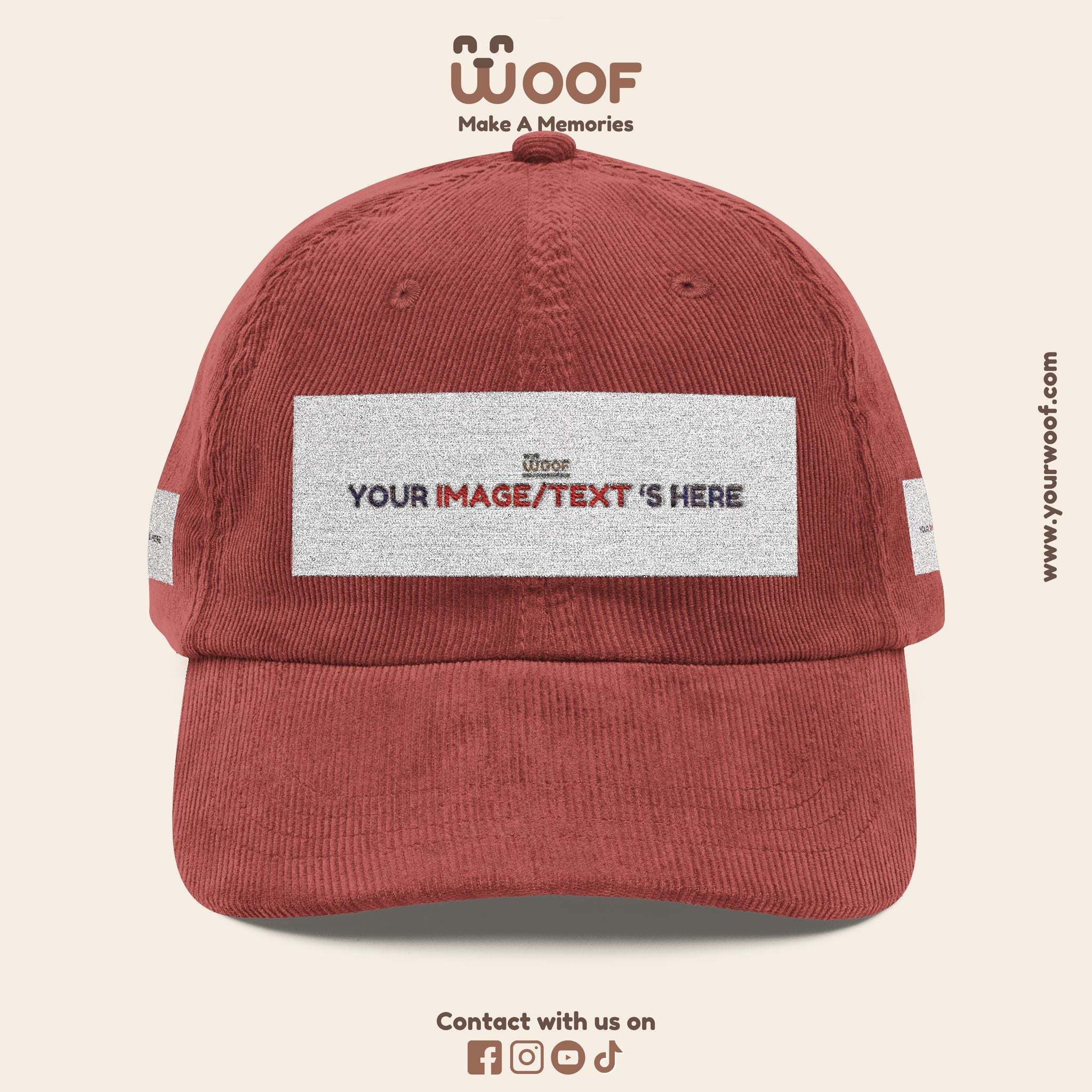 Vintage Corduroy Cap (Embroidery)