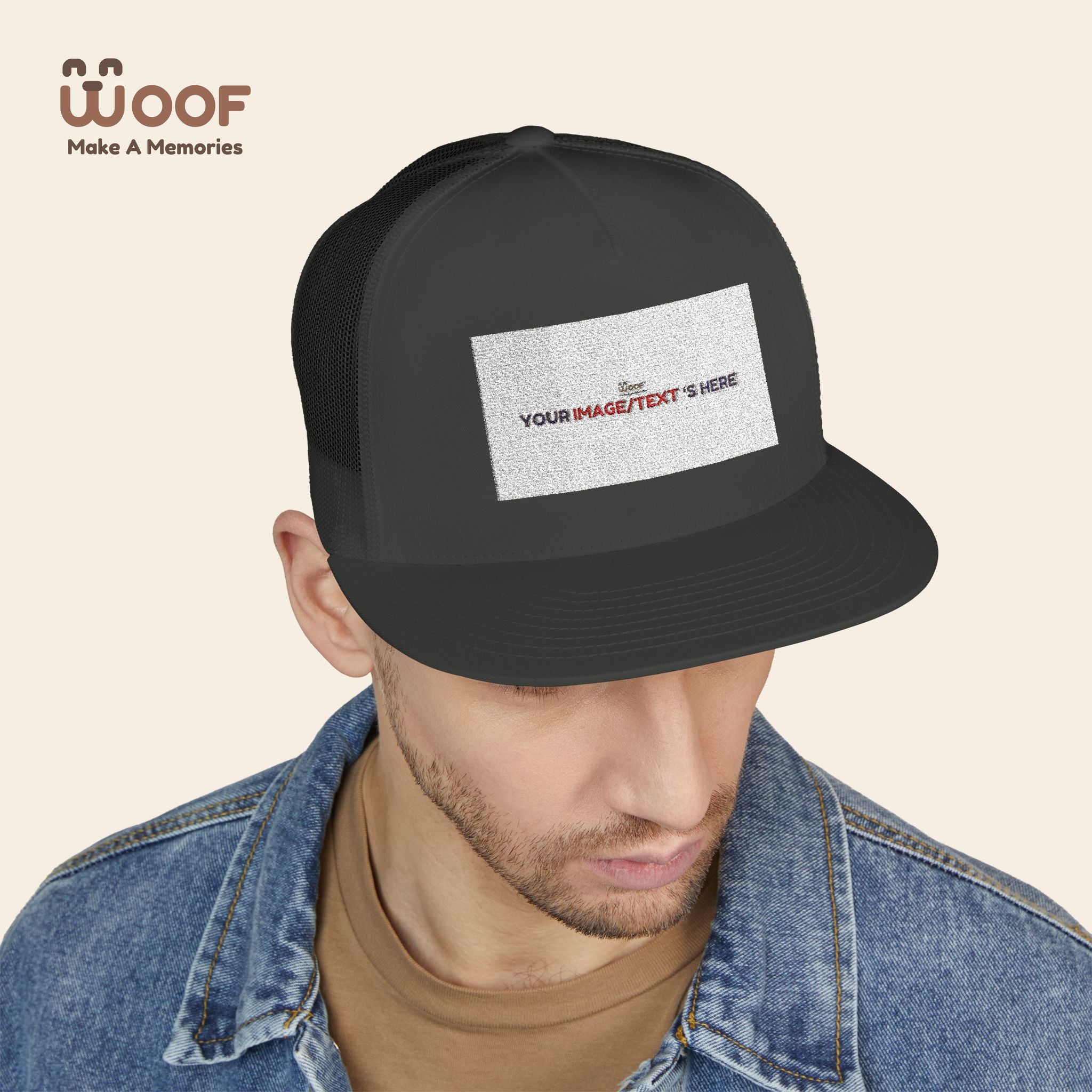 Stylish 5 Panel Trucker Cap – Custom Embroidered Hat, Perfect for Outdoor Adventures, Casual Wear, Summer Festivals, Gift Idea
