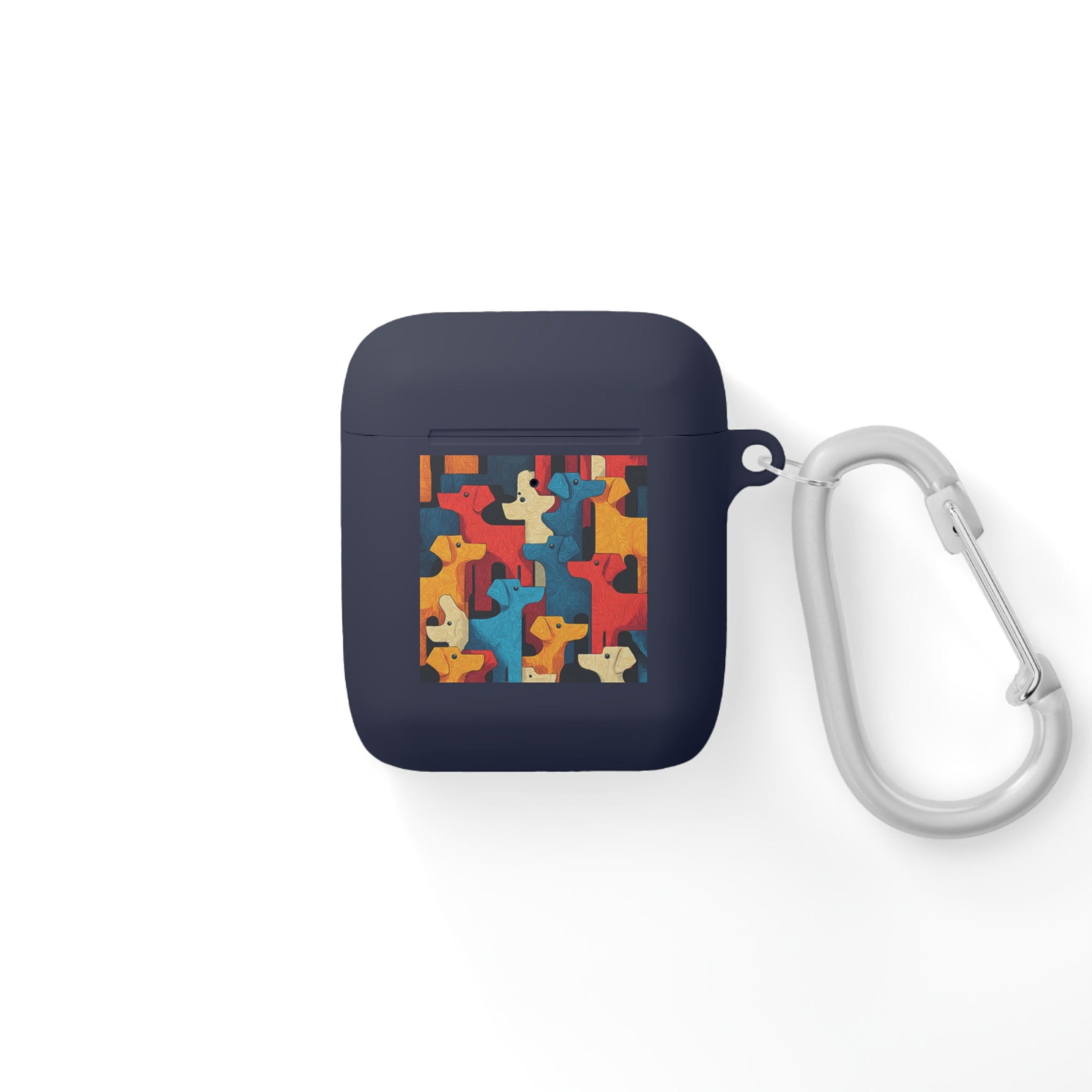 Colorful Dog Pattern AirPods Case Cover - Fun & Functional