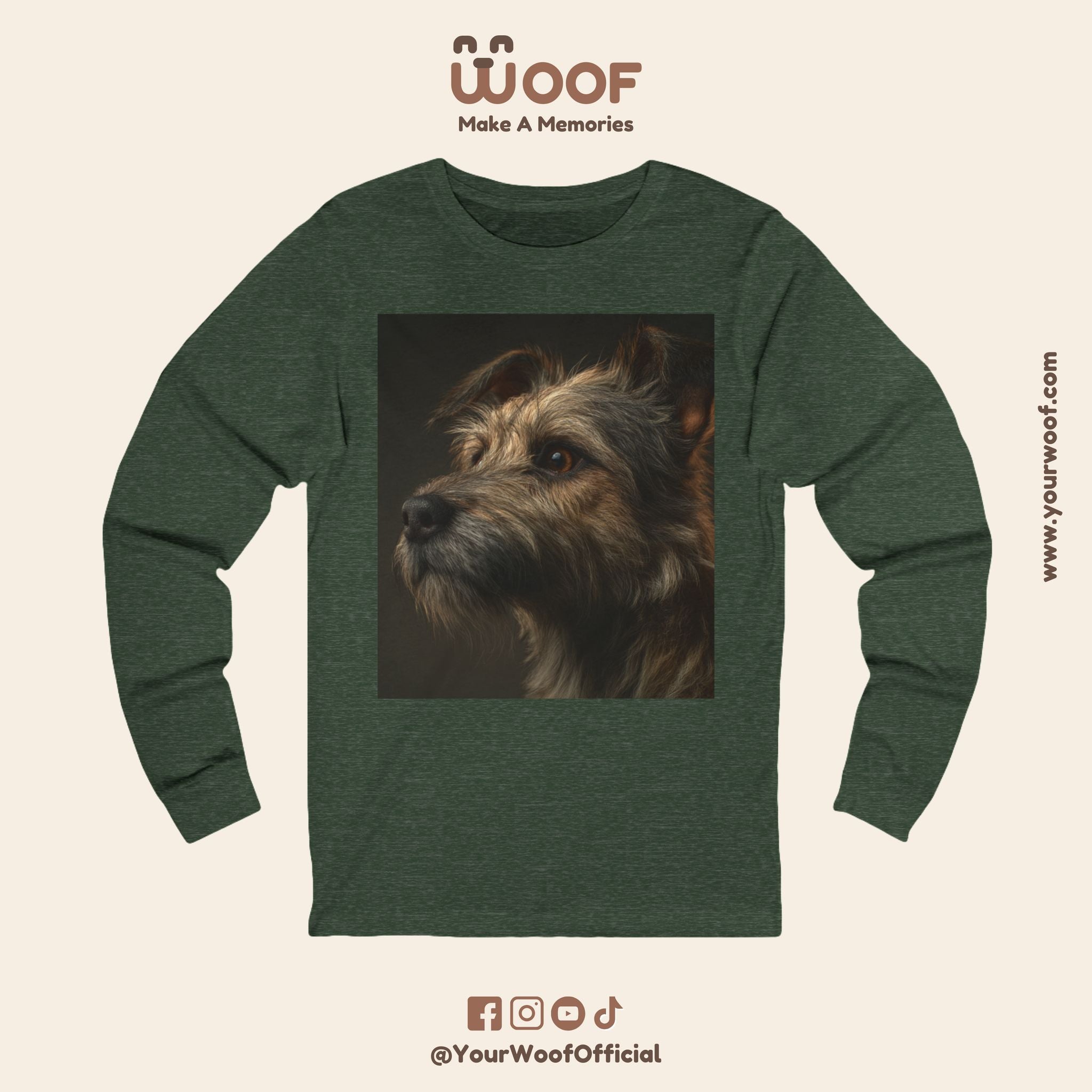 Dog Lover Long Sleeve Tee, Pet Apparel, Gift for Dog Owners, Animal Art Shirt, Casual Wear, Unique Dog Design