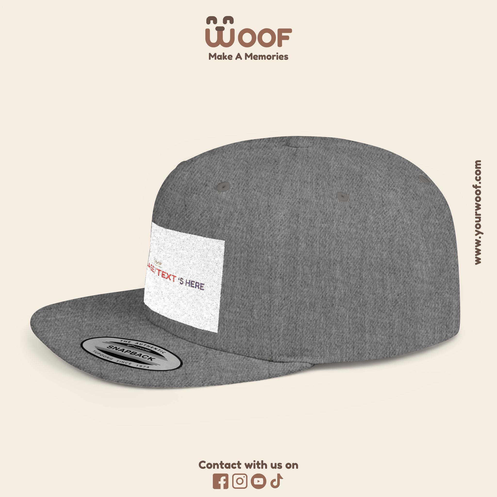 Stylish Flat Bill Snapback Hat, Custom Cap, Trendy Streetwear, Gift for Him/Her, Perfect for Events & Fashion Lovers