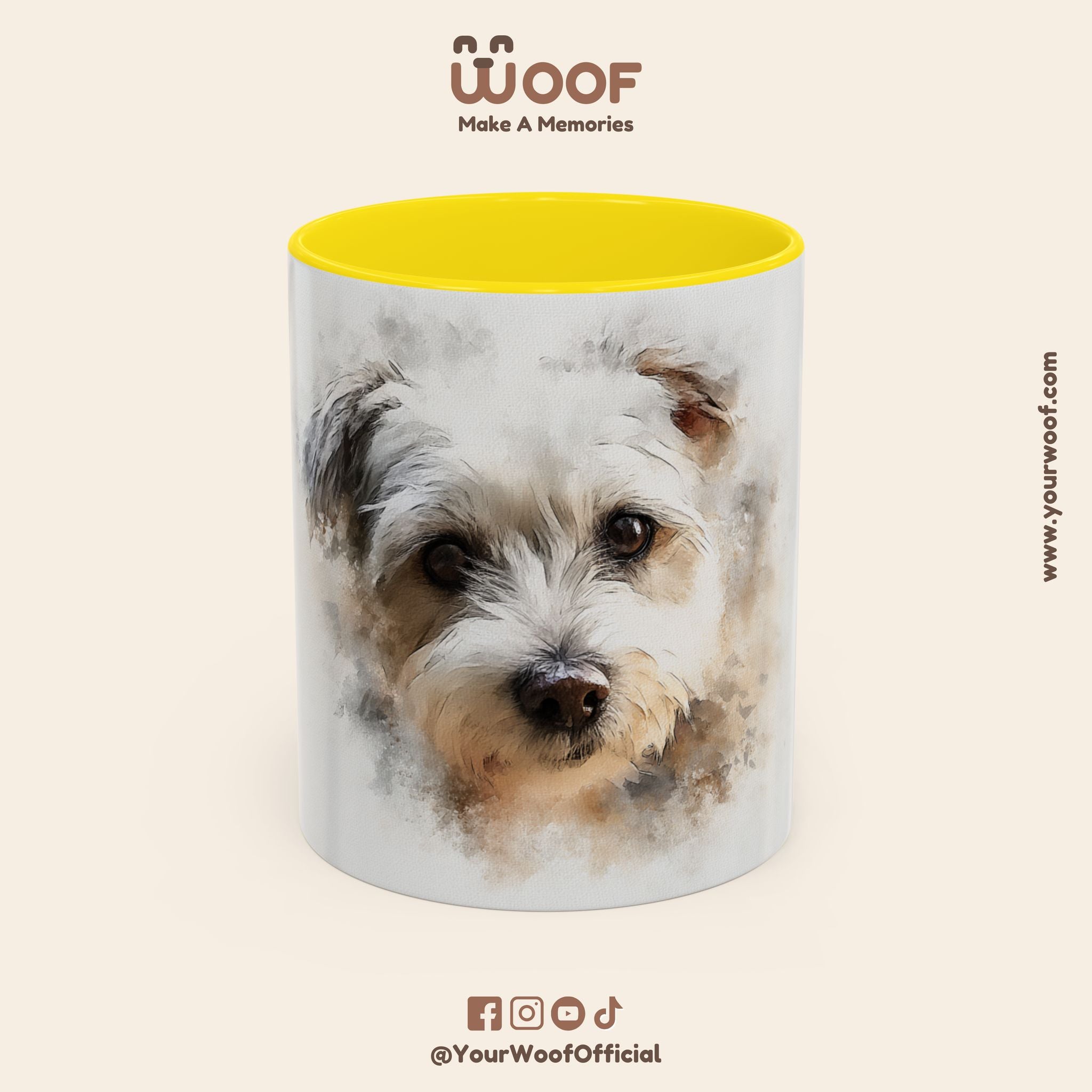 Dog Lover's Accent Coffee Mug | Perfect Gift for Pet Owners, Dog-Themed Home Decor, Birthday, Christmas, Adoption Celebration