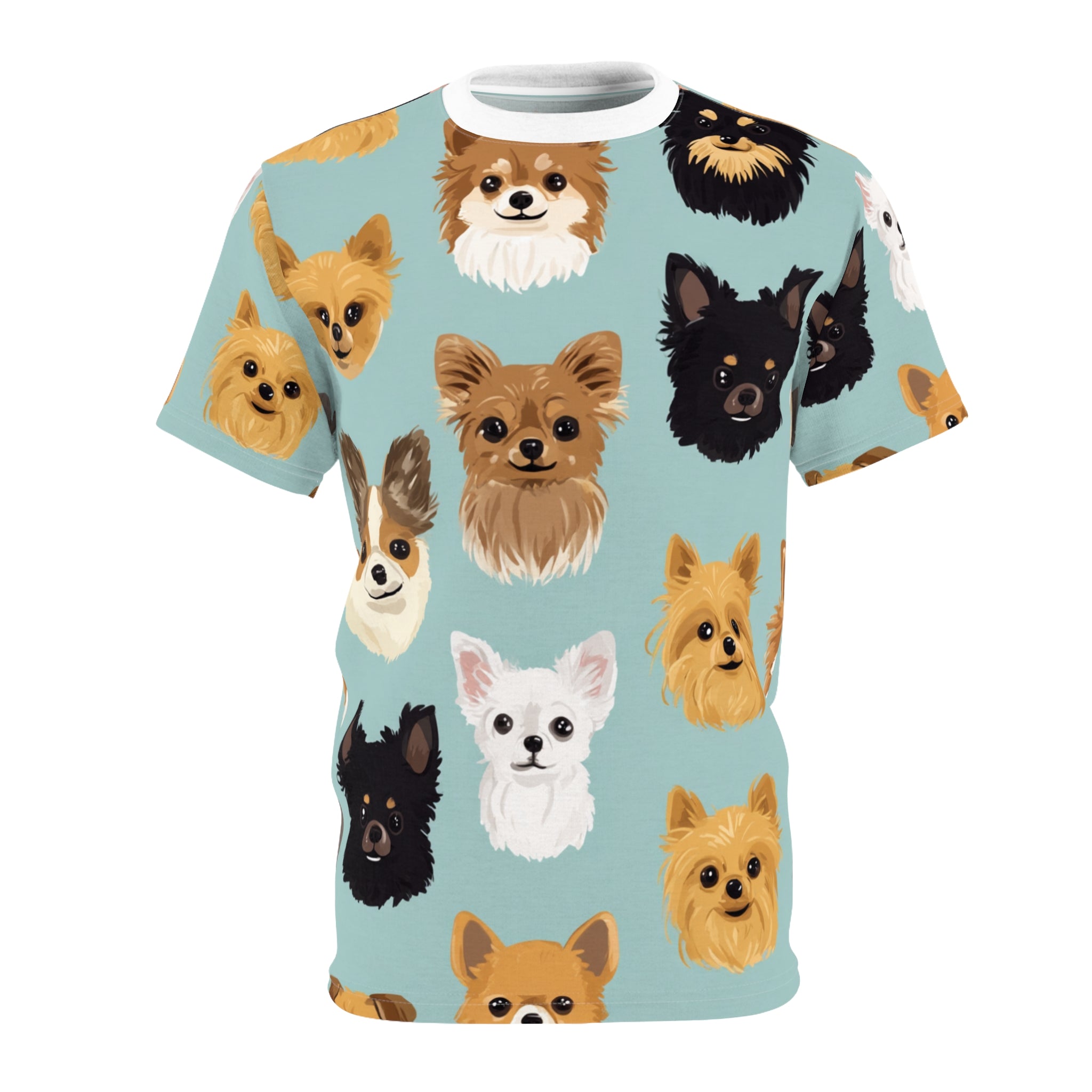 Cute Dog Print Unisex Tee, Pet Lover Shirt, Animal Lover Gift, Fun Graphic Tee, Dog-Themed Apparel