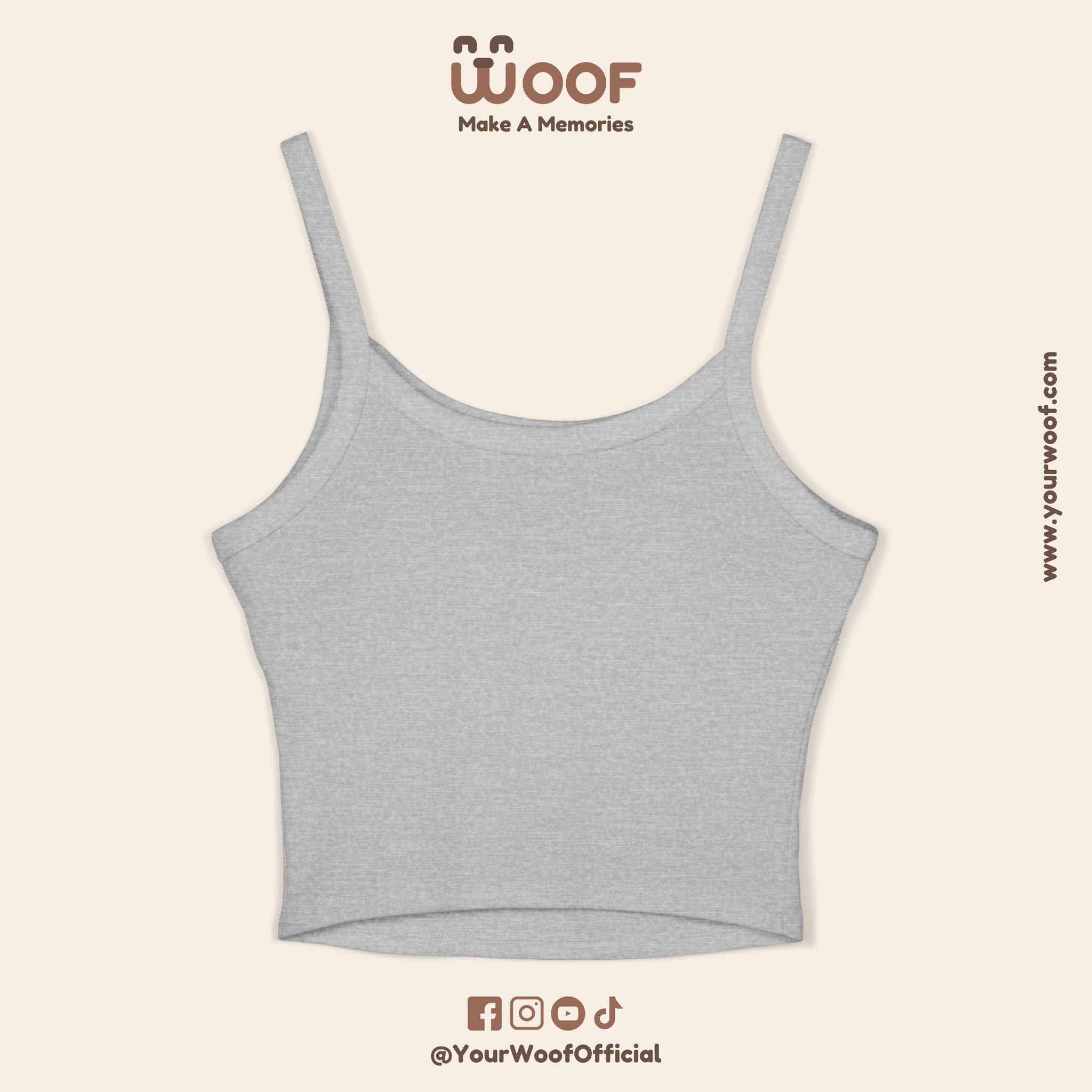 Cute Pet Lover's Spaghetti Strap Tank Top, Dog Mom Gift, Summer Top, Casual Wear, Animal Lover Apparel