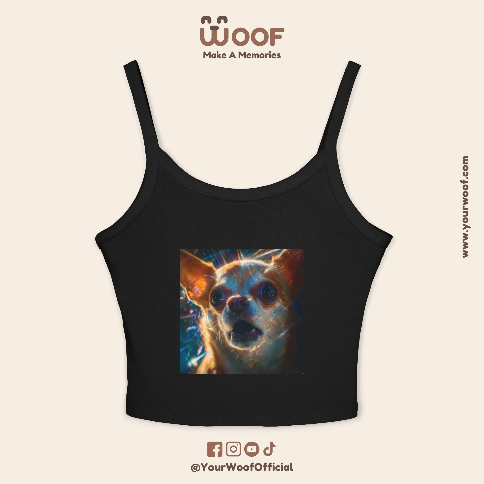 Cute Pet Lover's Spaghetti Strap Tank Top, Dog Mom Gift, Summer Top, Casual Wear, Animal Lover Apparel