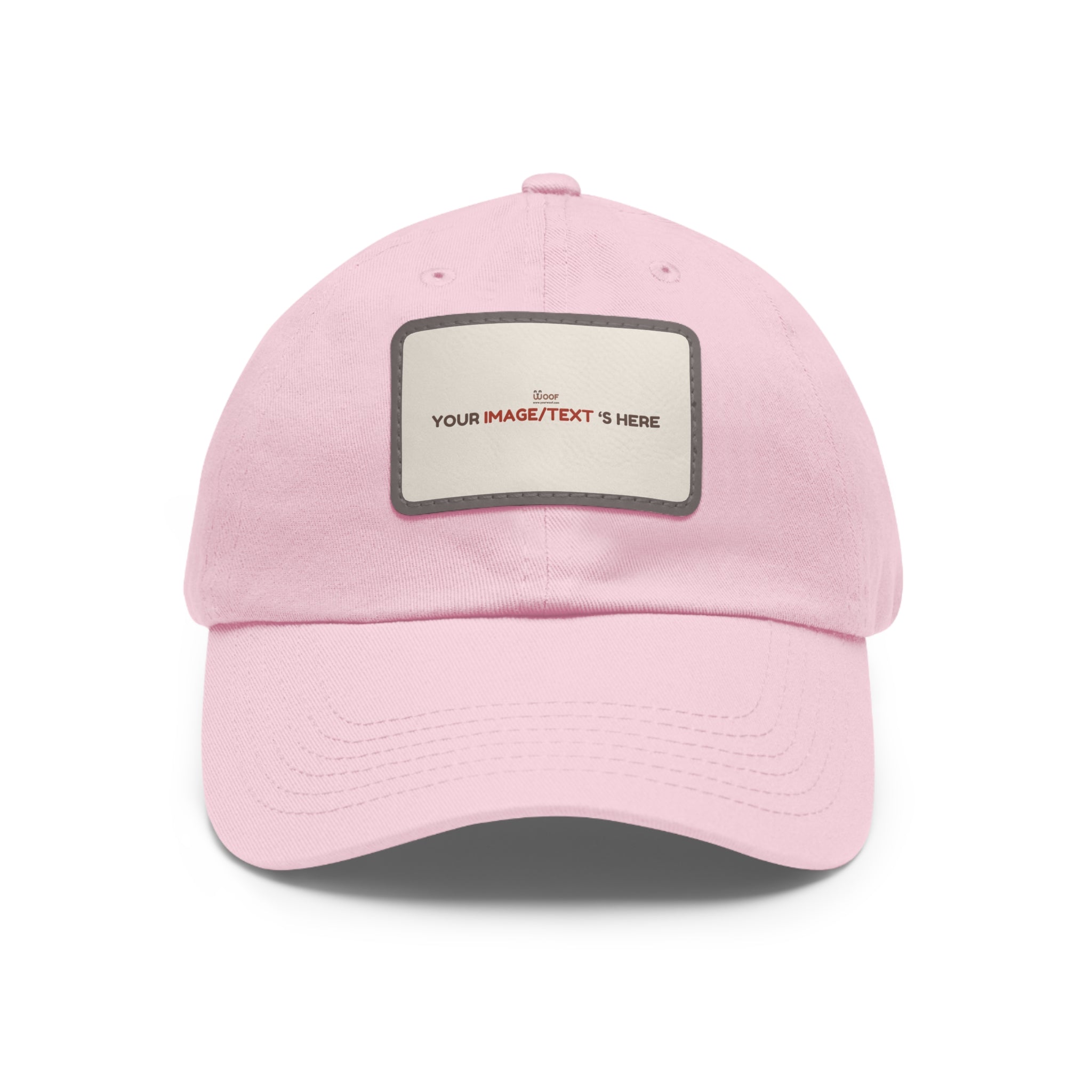 Custom Leather Patch Dad Hat, Personalized Cap, Gift for Dad, Casual Style, Outdoor Accessory, Unique Father's Day Gift