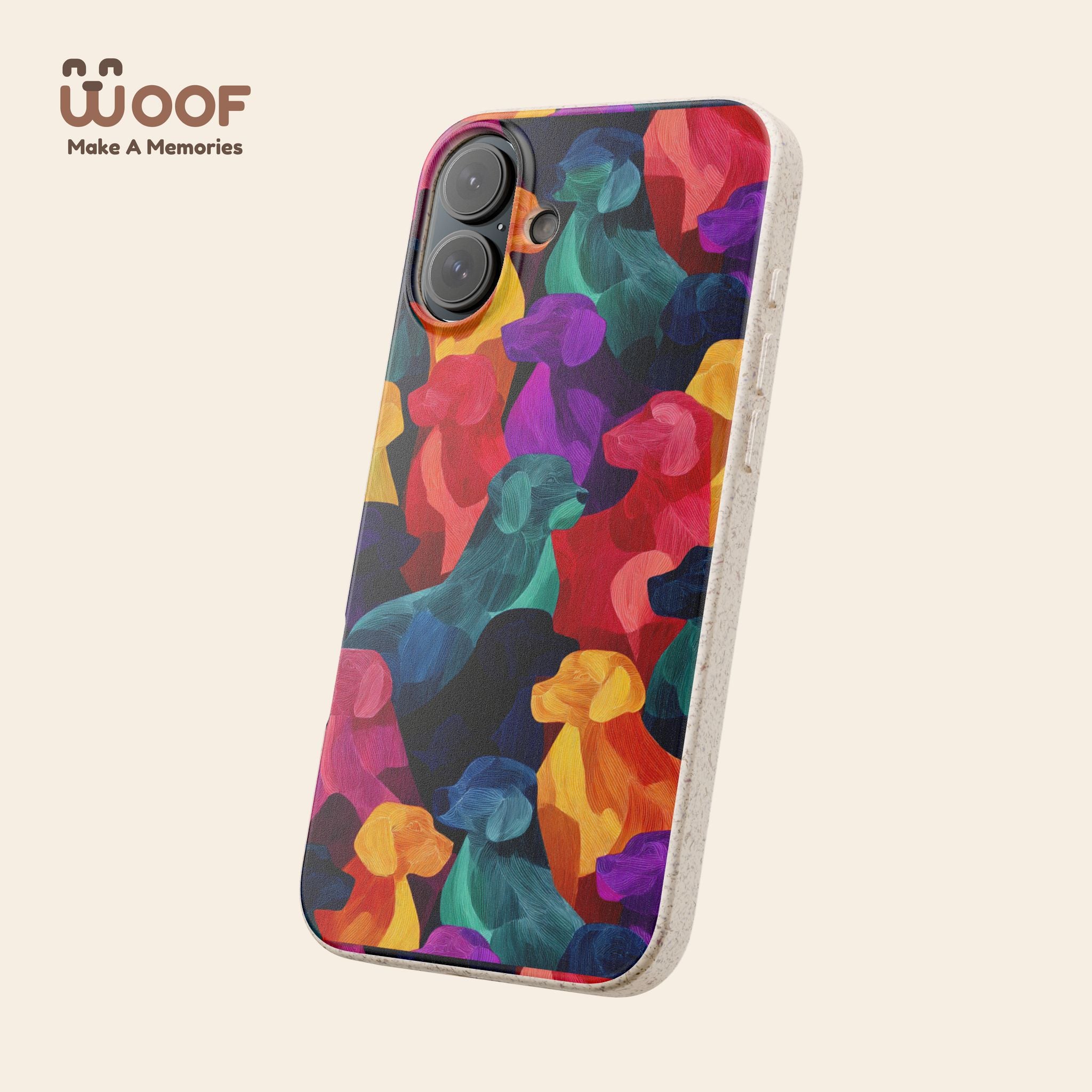 Colorful Dog-Themed Biodegradable Phone Cases, Eco-friendly Gifts for Pet Lovers, Sustainable Accessories for Everyday Use, Dog Lover [...]