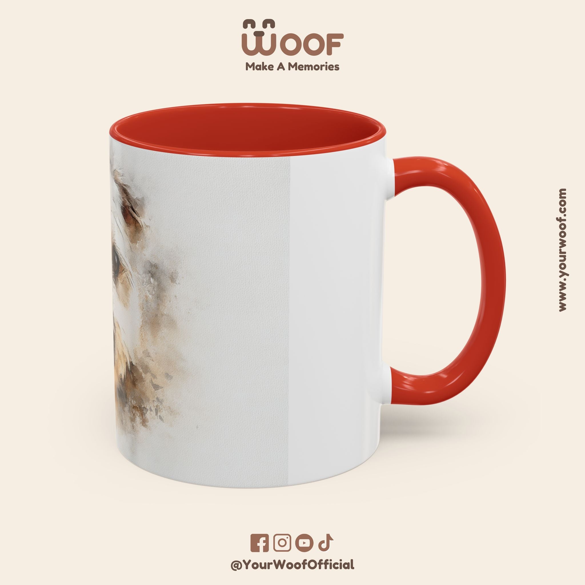 Dog Lover's Accent Coffee Mug | Perfect Gift for Pet Owners, Dog-Themed Home Decor, Birthday, Christmas, Adoption Celebration