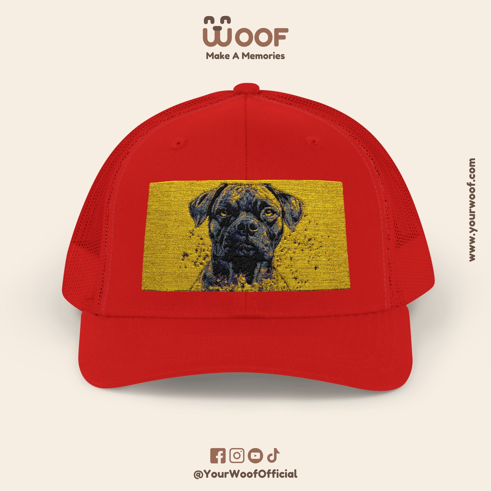 Personalized Dog Lover Snapback Cap, Adjustable Trucker Hat, Gift for Dog Owners, Pet Memory Cap, Fun Customizable Hat