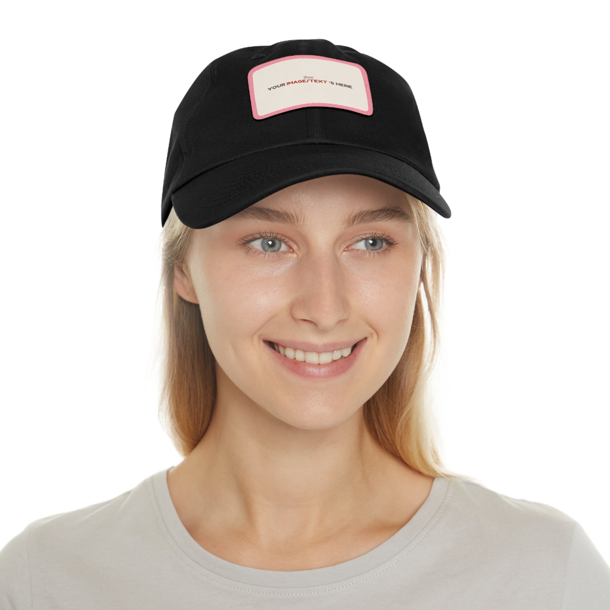 Custom Leather Patch Dad Hat, Personalized Cap, Gift for Dad, Casual Style, Outdoor Accessory, Unique Father's Day Gift