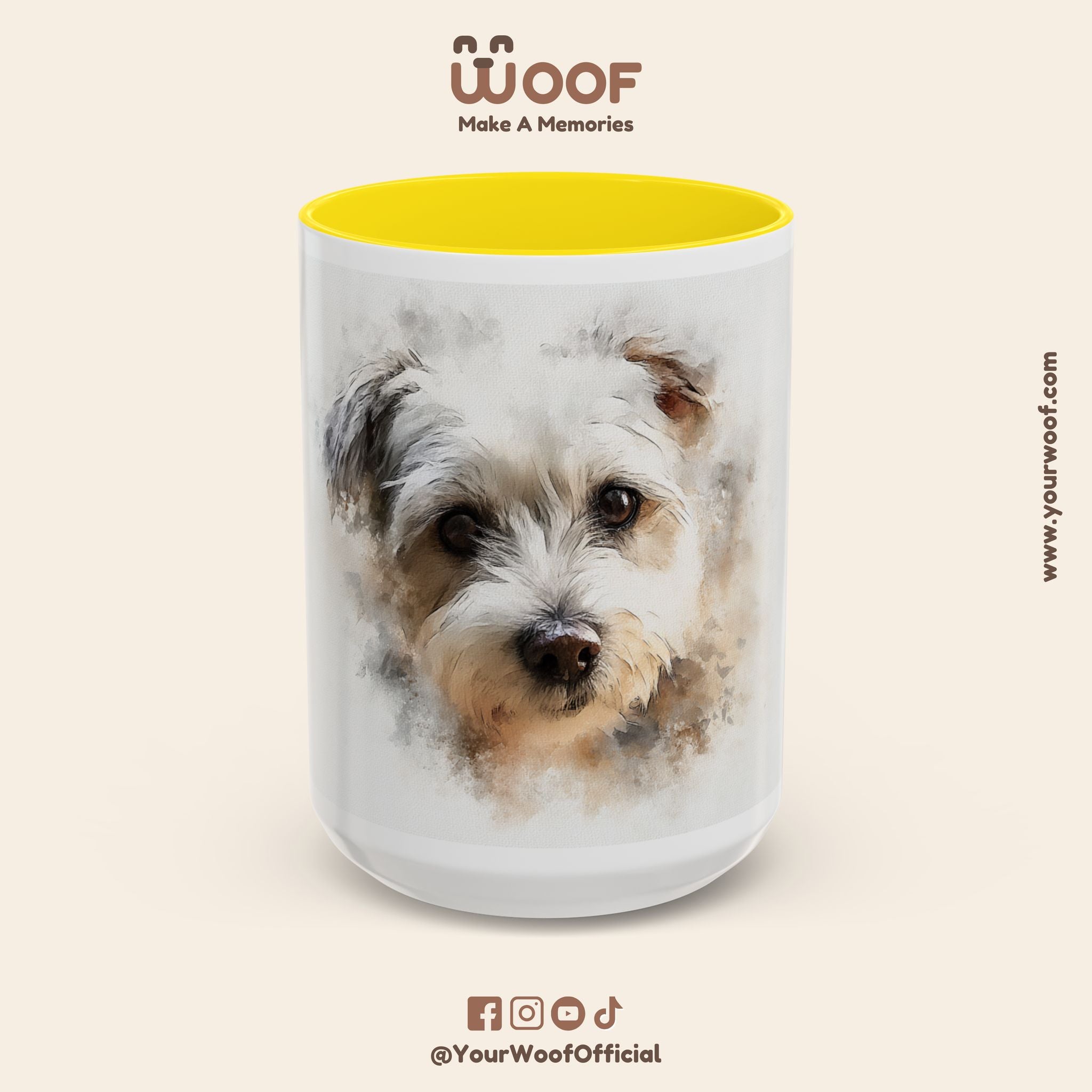Dog Lover's Accent Coffee Mug | Perfect Gift for Pet Owners, Dog-Themed Home Decor, Birthday, Christmas, Adoption Celebration