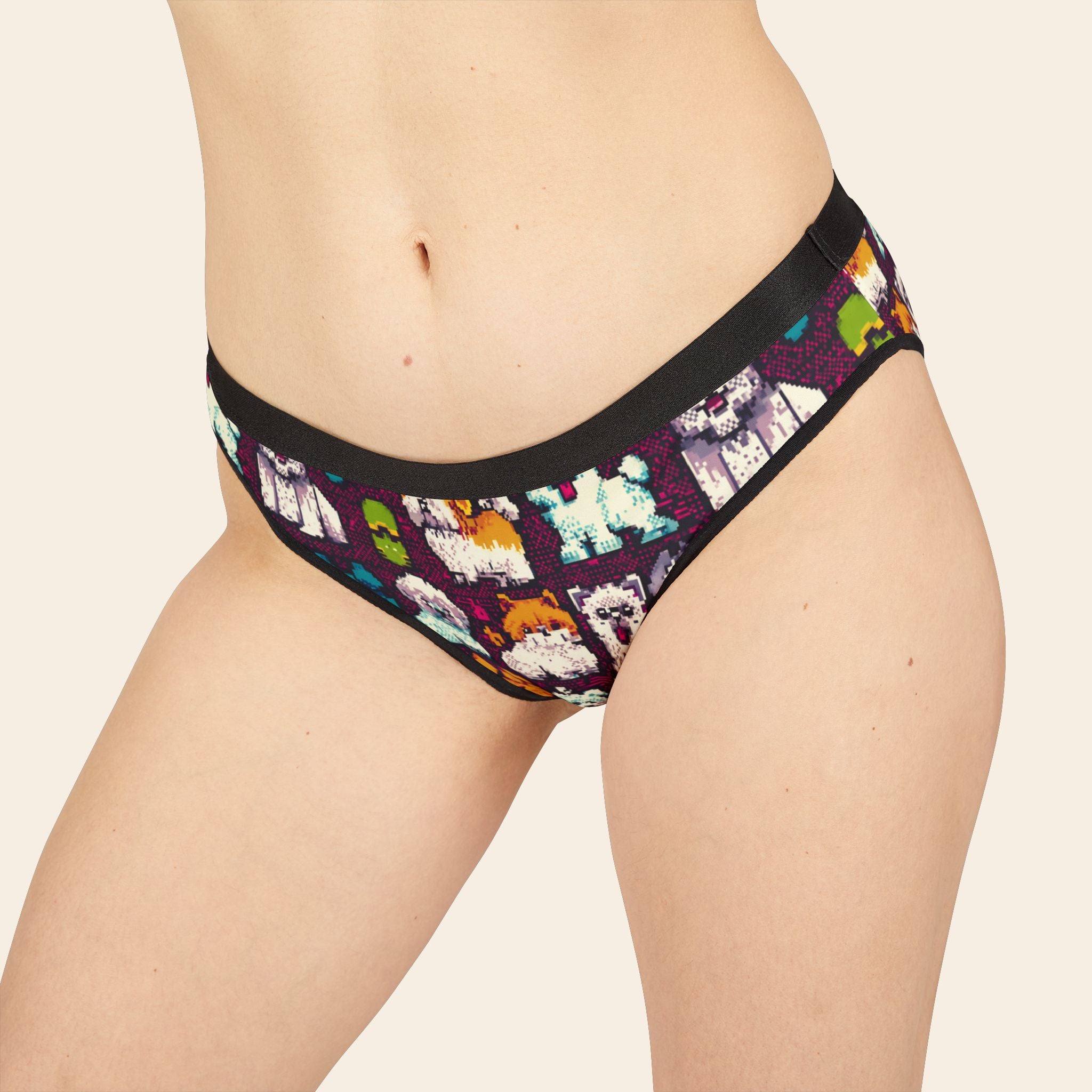 Playful Dog Print Women’s Underwear, Pet Lover Gifts, Cute Doggie Panties, Animal Print Intimates, Fun Underwear Set