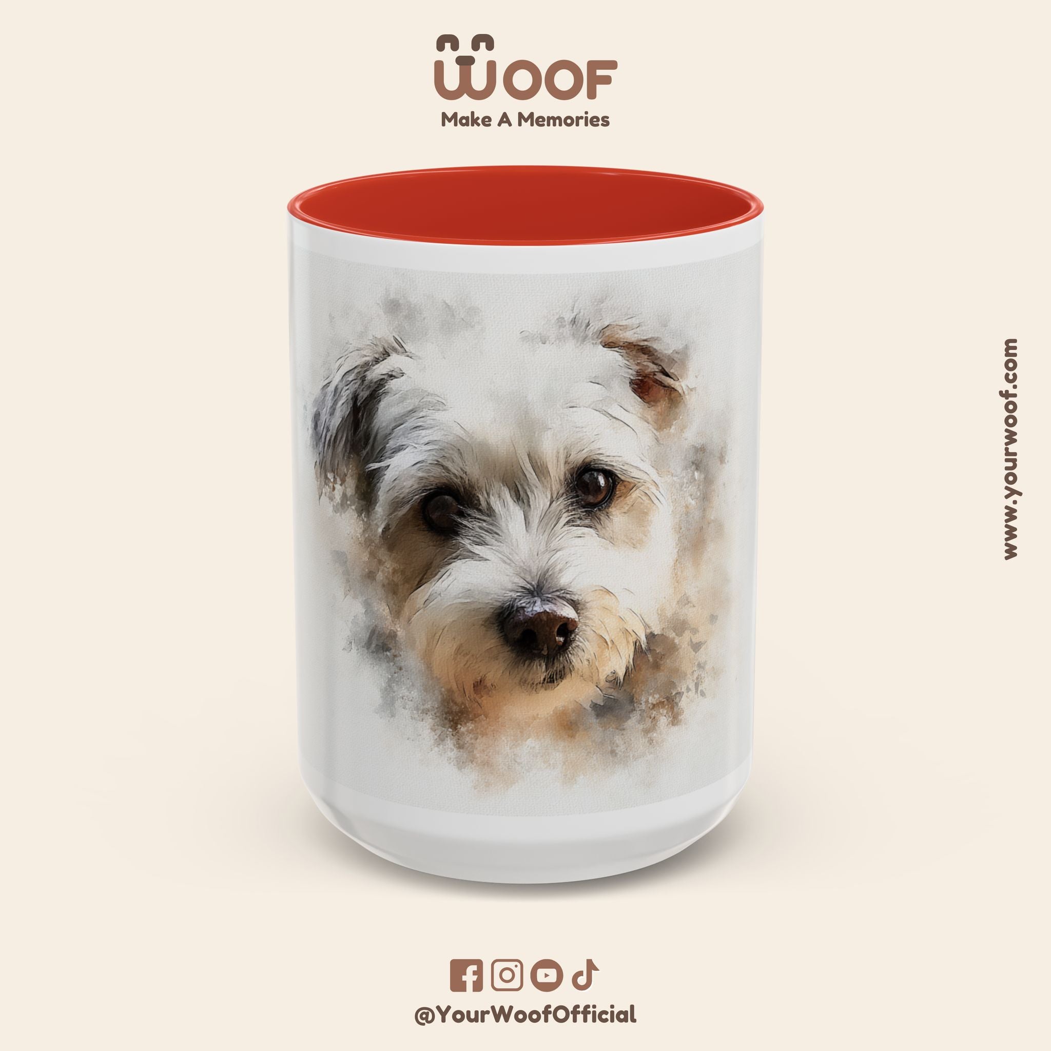 Dog Lover's Accent Coffee Mug | Perfect Gift for Pet Owners, Dog-Themed Home Decor, Birthday, Christmas, Adoption Celebration