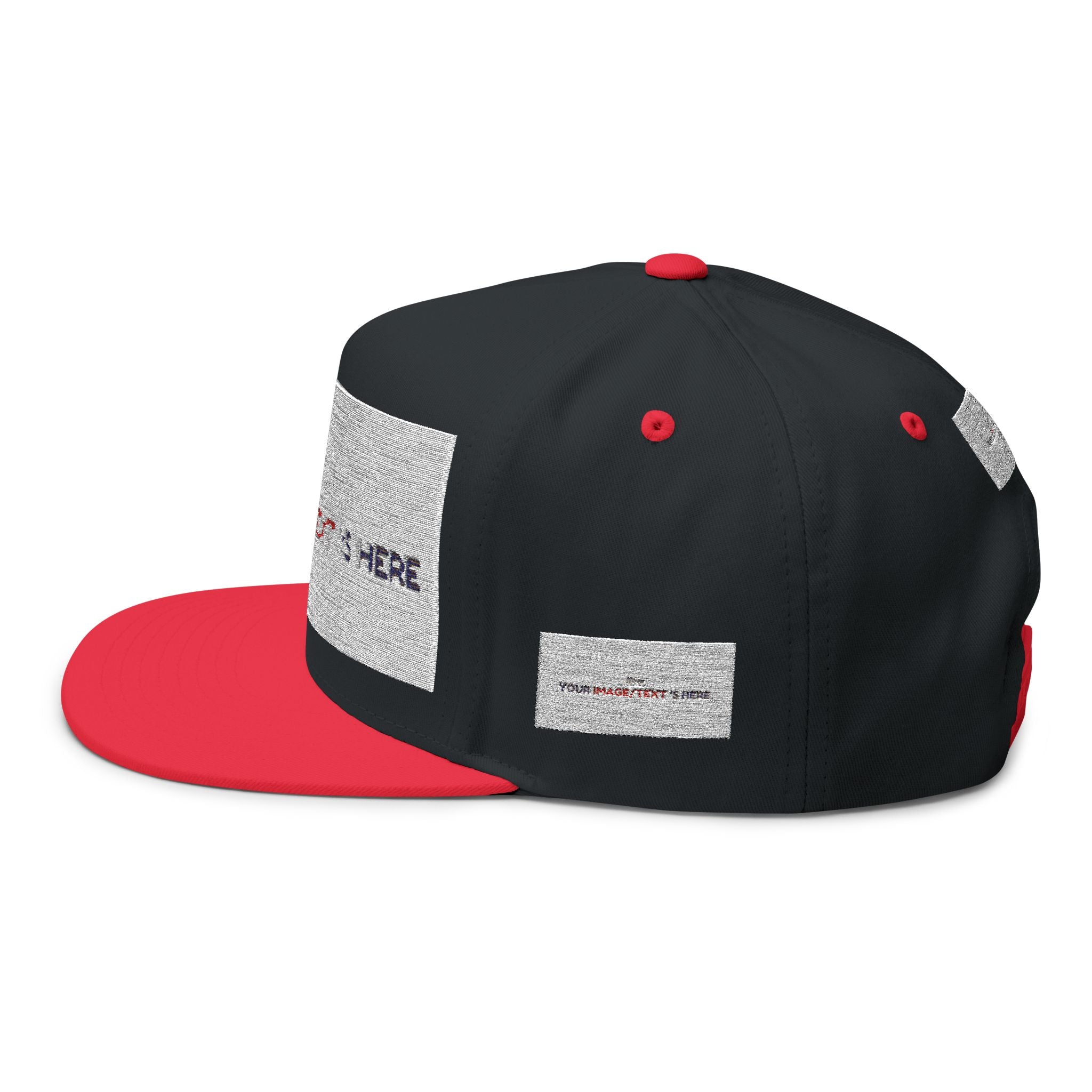 Custom Embroidered Flat Bill Cap | Personalize Your Style | Perfect Gift for Holidays, Sports, and Events | Stylish Headwear