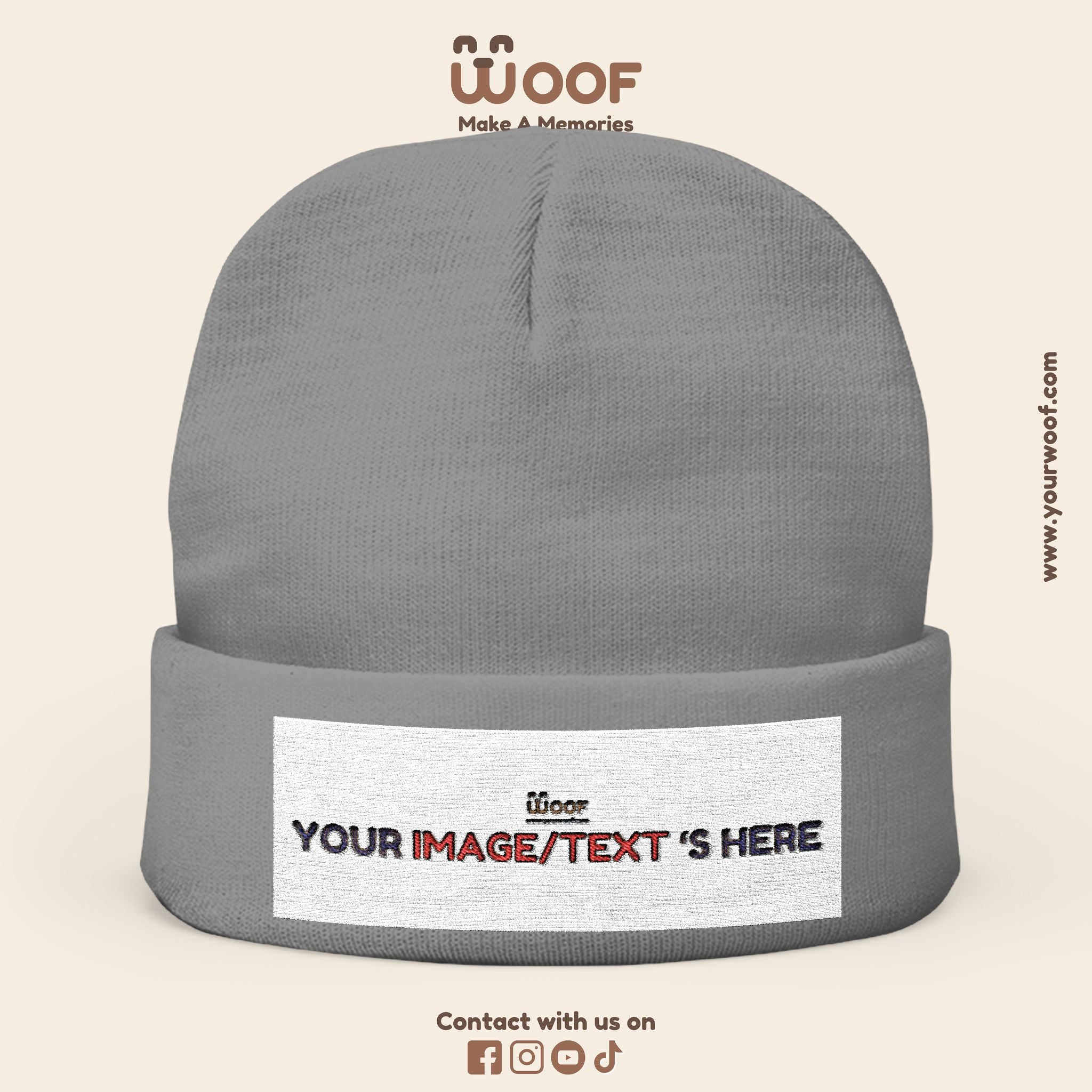 Custom Embroidered Knit Beanie, Warm Winter Hat, Personalized Gift, Cozy Fashion Accessory, Ideal for Holidays and Outdoor Fun