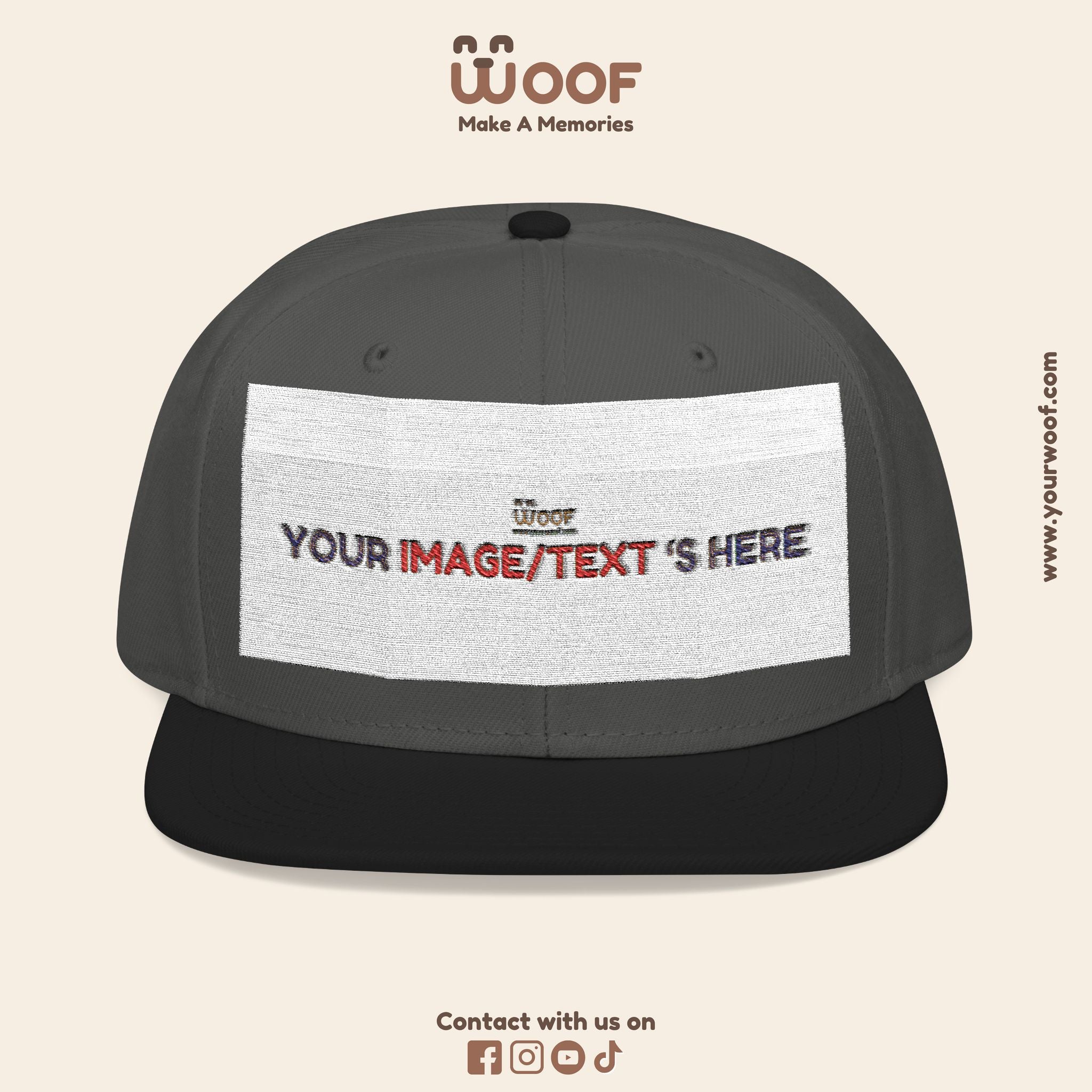 Custom Embroidered Snapback Hat, Personalized Cap, Unique Gifts, Dad Hat, Fashion Accessory, Customized Headwear