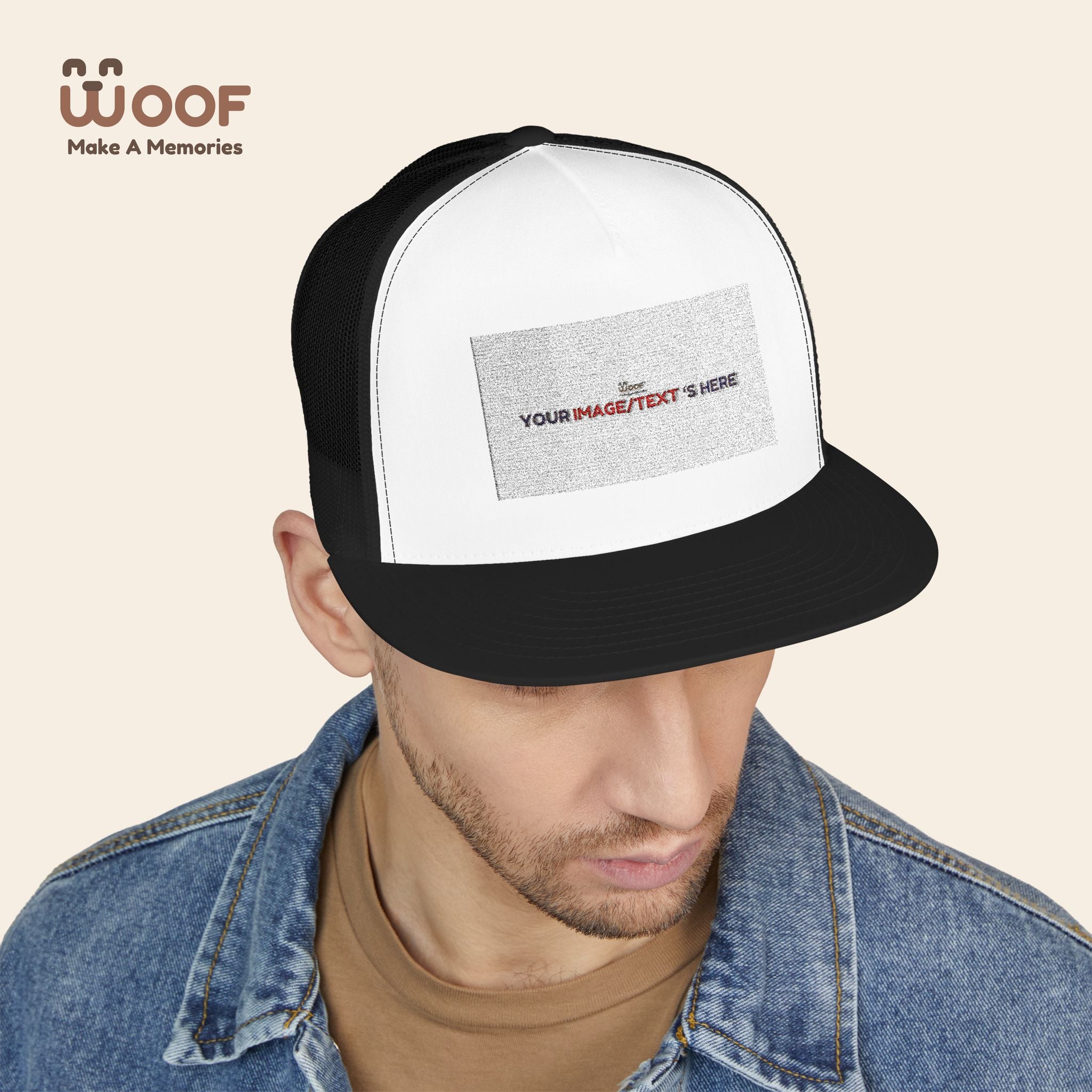 Stylish 5 Panel Trucker Cap – Custom Embroidered Hat, Perfect for Outdoor Adventures, Casual Wear, Summer Festivals, Gift Idea