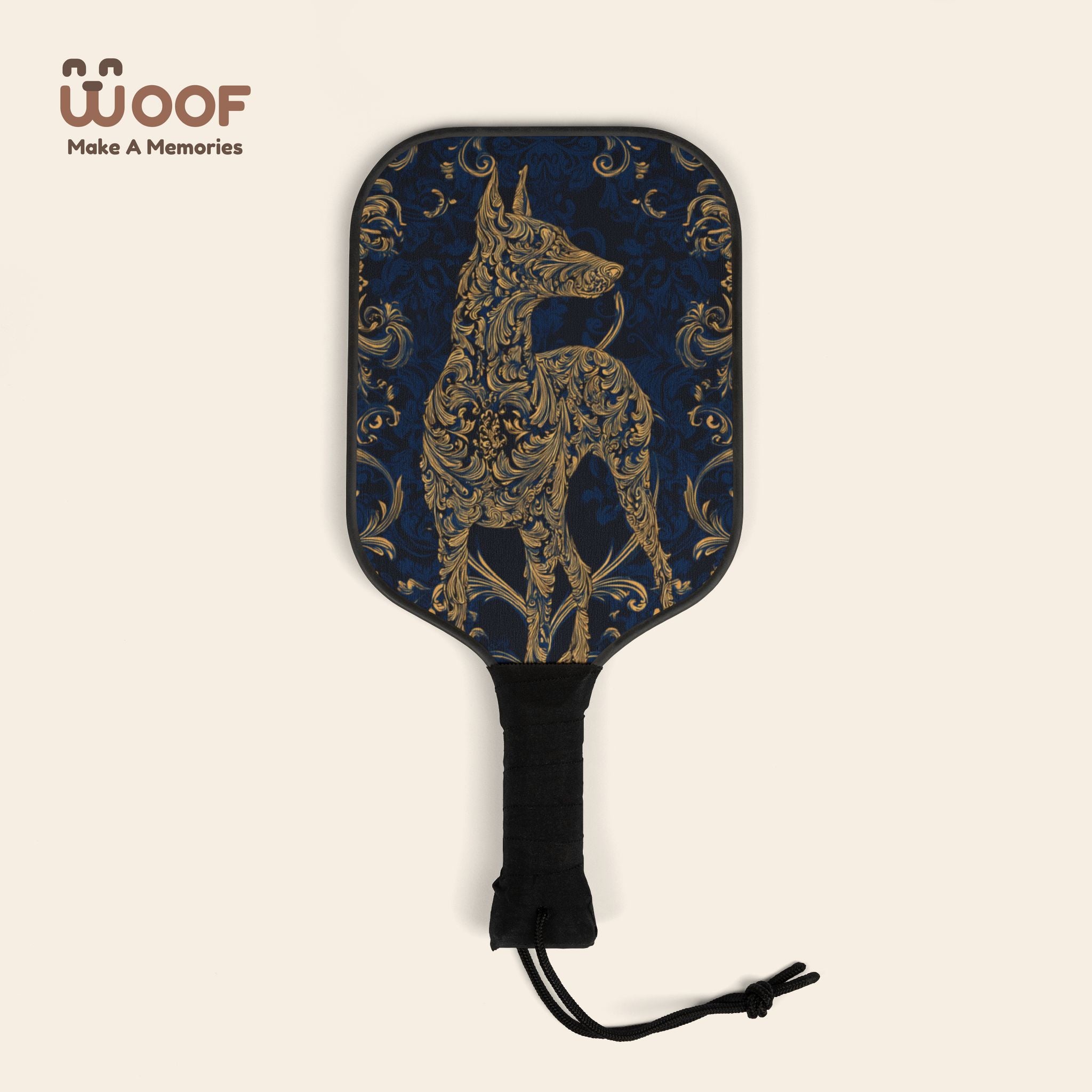 Decorative Pickleball Paddle Set - Unique Dog Design for Fun Play