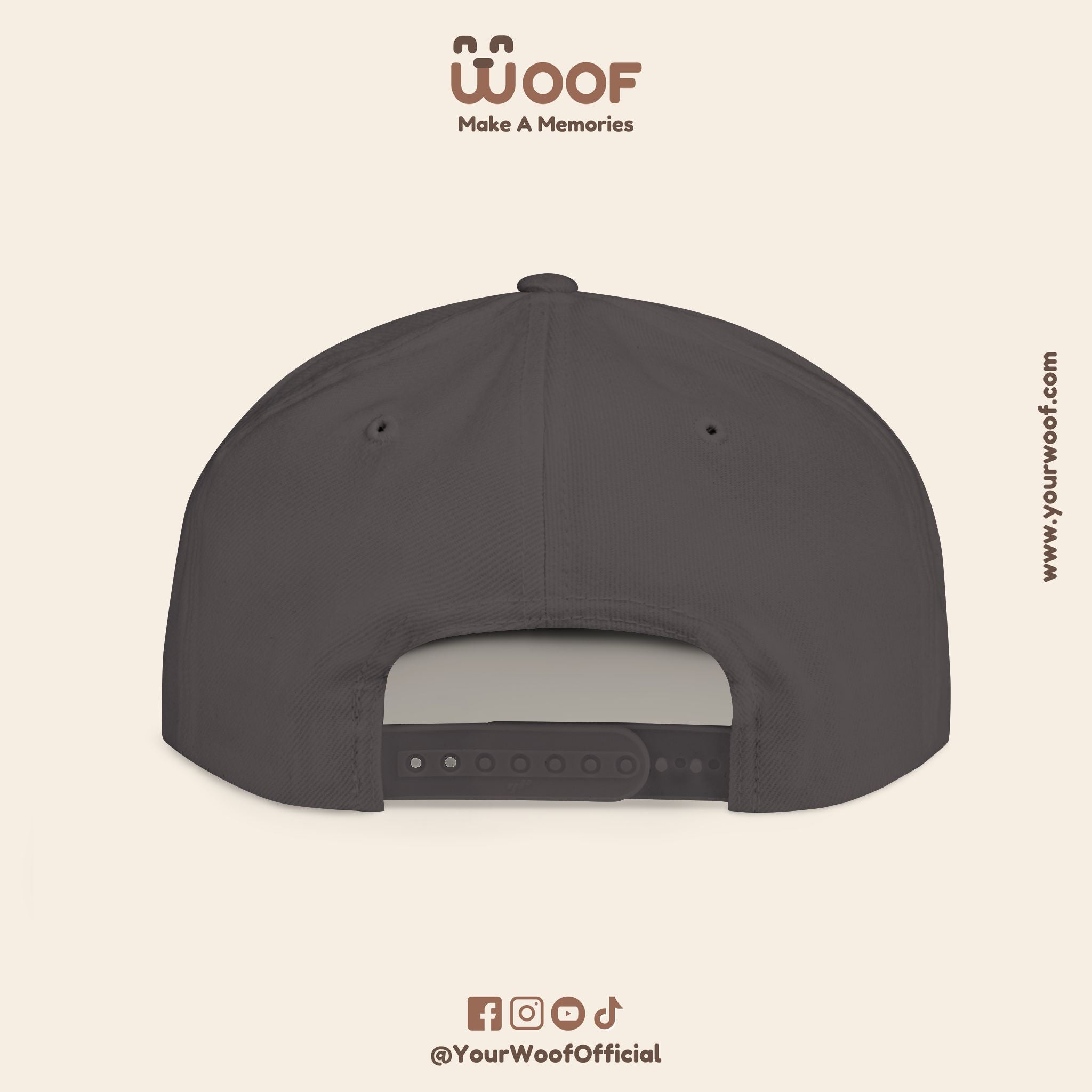 Dog Lover Flat Bill Snapback Hat, Casual Cap for Pet Owners, Dog Gift, Adjustable Hat, Fashion Accessory for Animal Lovers