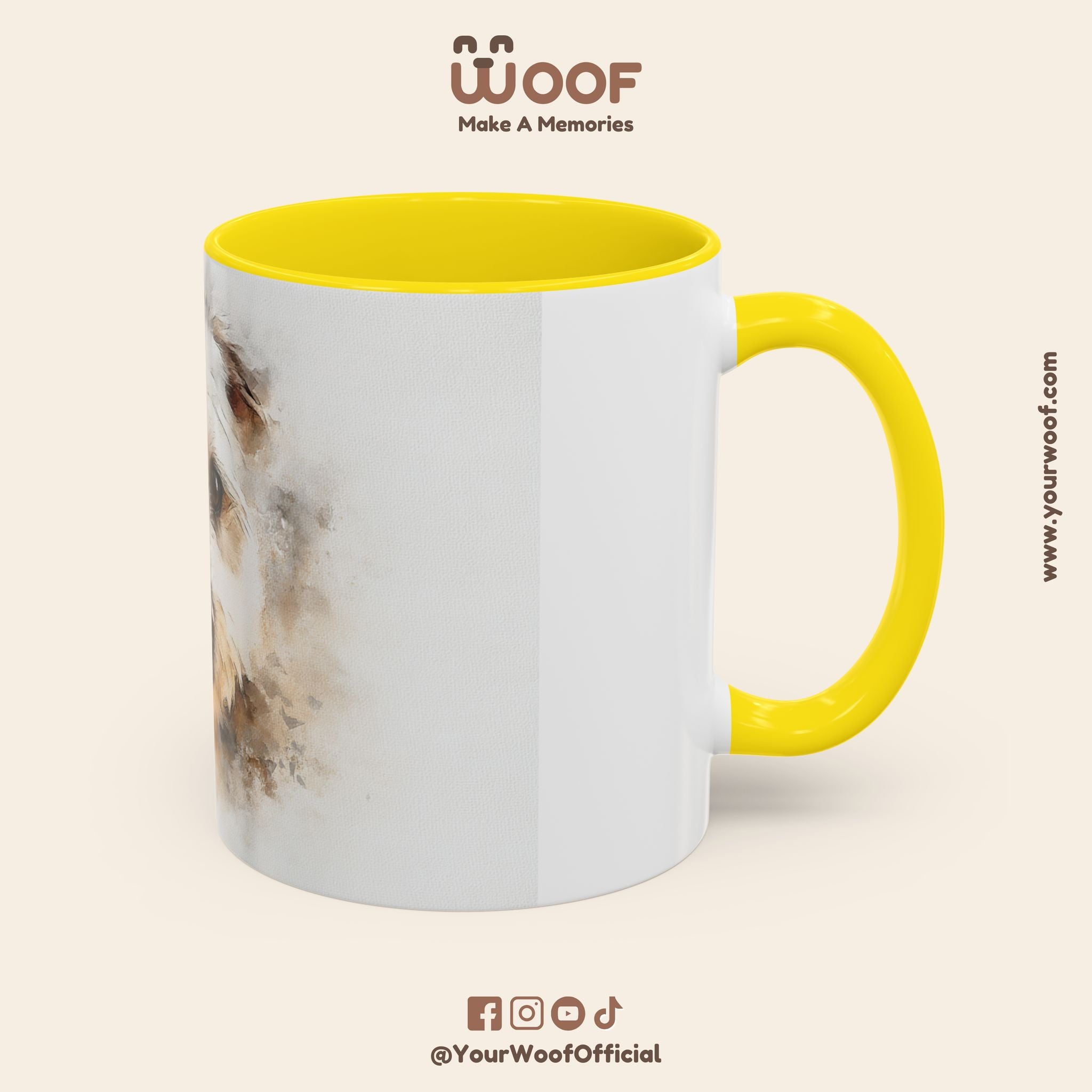 Dog Lover's Accent Coffee Mug | Perfect Gift for Pet Owners, Dog-Themed Home Decor, Birthday, Christmas, Adoption Celebration