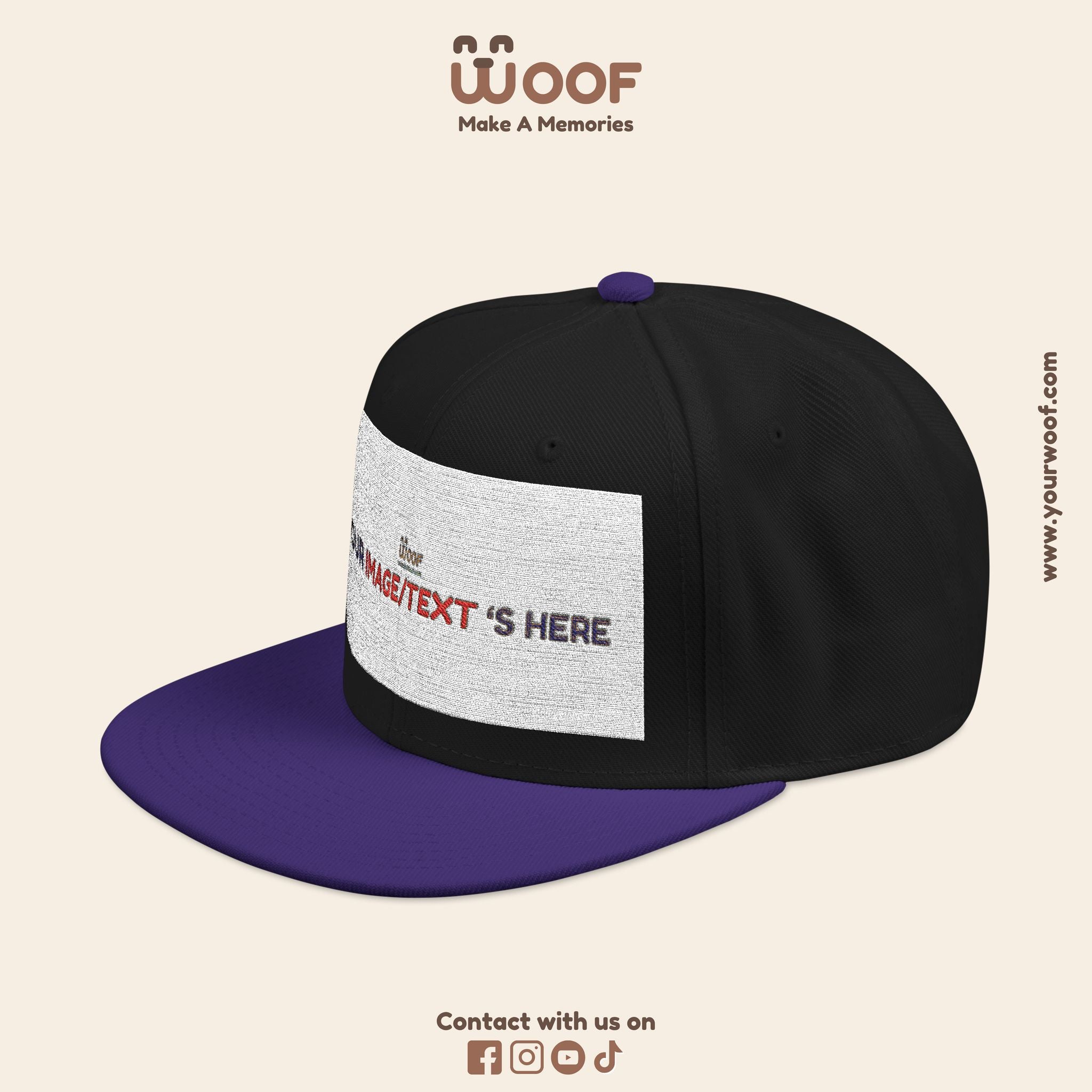 Custom Embroidered Snapback Hat, Personalized Cap, Unique Gifts, Dad Hat, Fashion Accessory, Customized Headwear