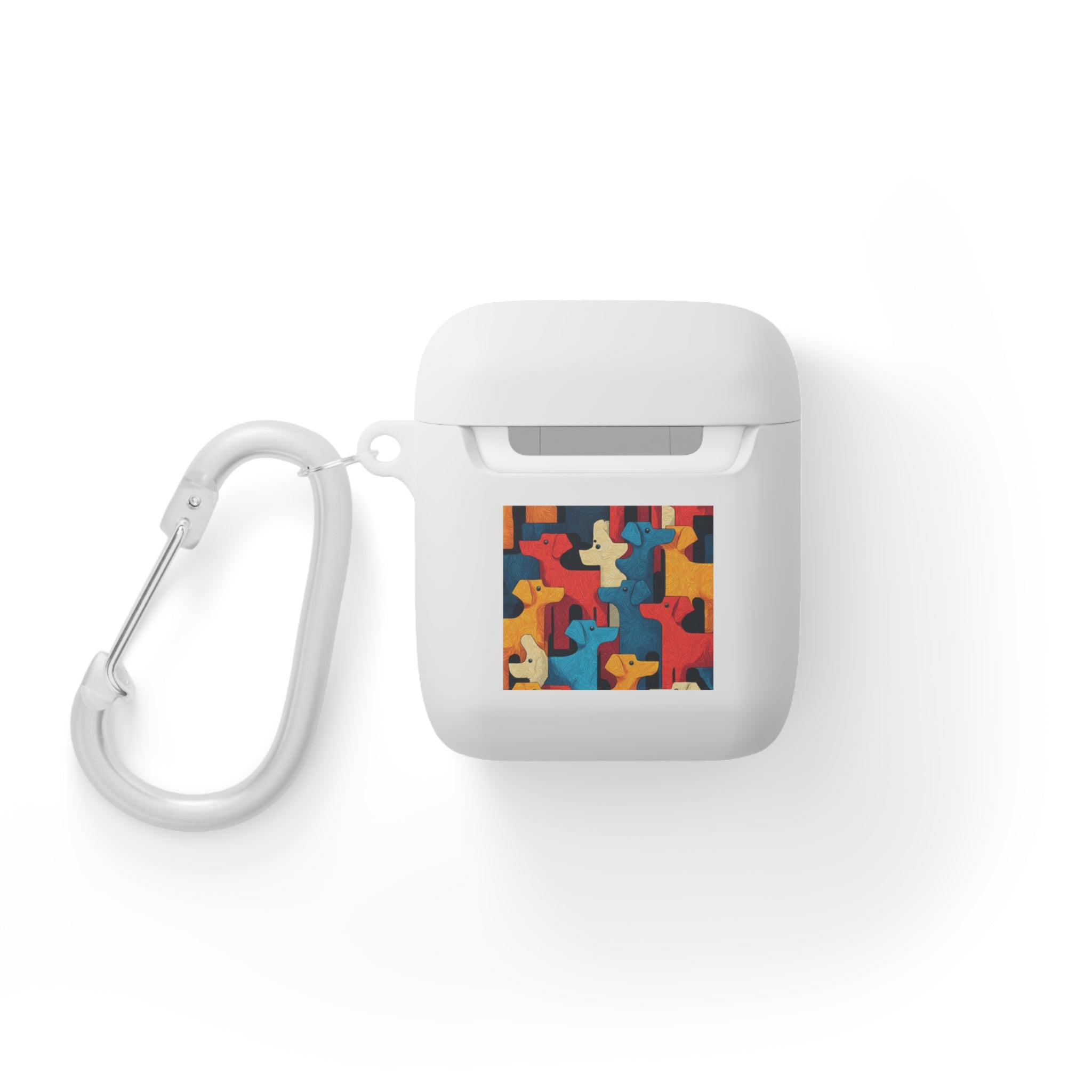 Colorful Dog Pattern AirPods Case Cover - Fun & Functional