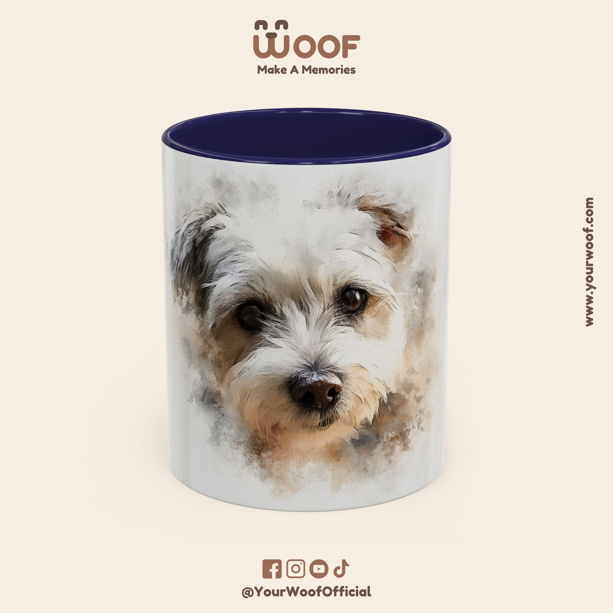 Dog Lover's Accent Coffee Mug | Perfect Gift for Pet Owners, Dog-Themed Home Decor, Birthday, Christmas, Adoption Celebration