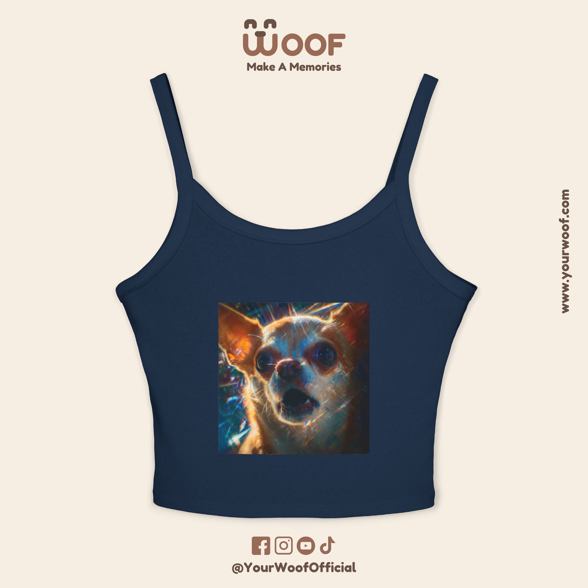 Cute Pet Lover's Spaghetti Strap Tank Top, Dog Mom Gift, Summer Top, Casual Wear, Animal Lover Apparel