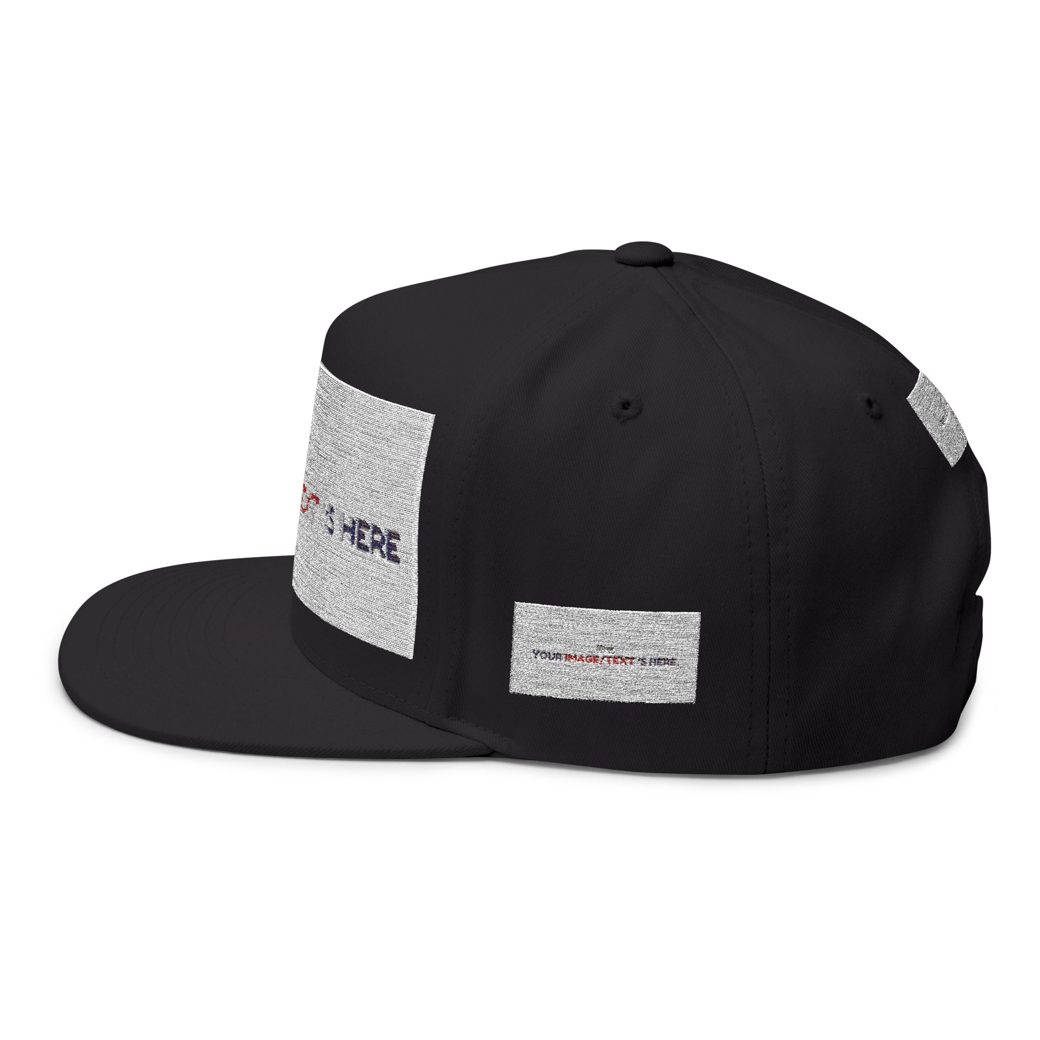 Custom Embroidered Flat Bill Cap | Personalize Your Style | Perfect Gift for Holidays, Sports, and Events | Stylish Headwear