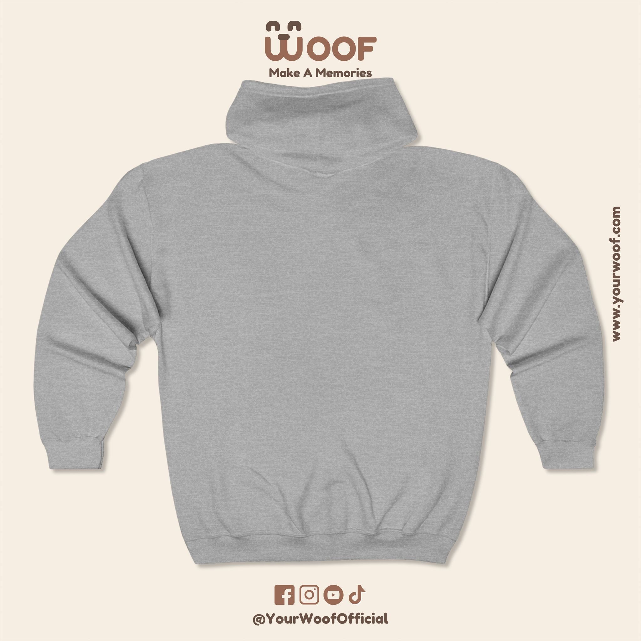 Wolf Design Full Zip Hoodie - Cozy & Stylish Outerwear