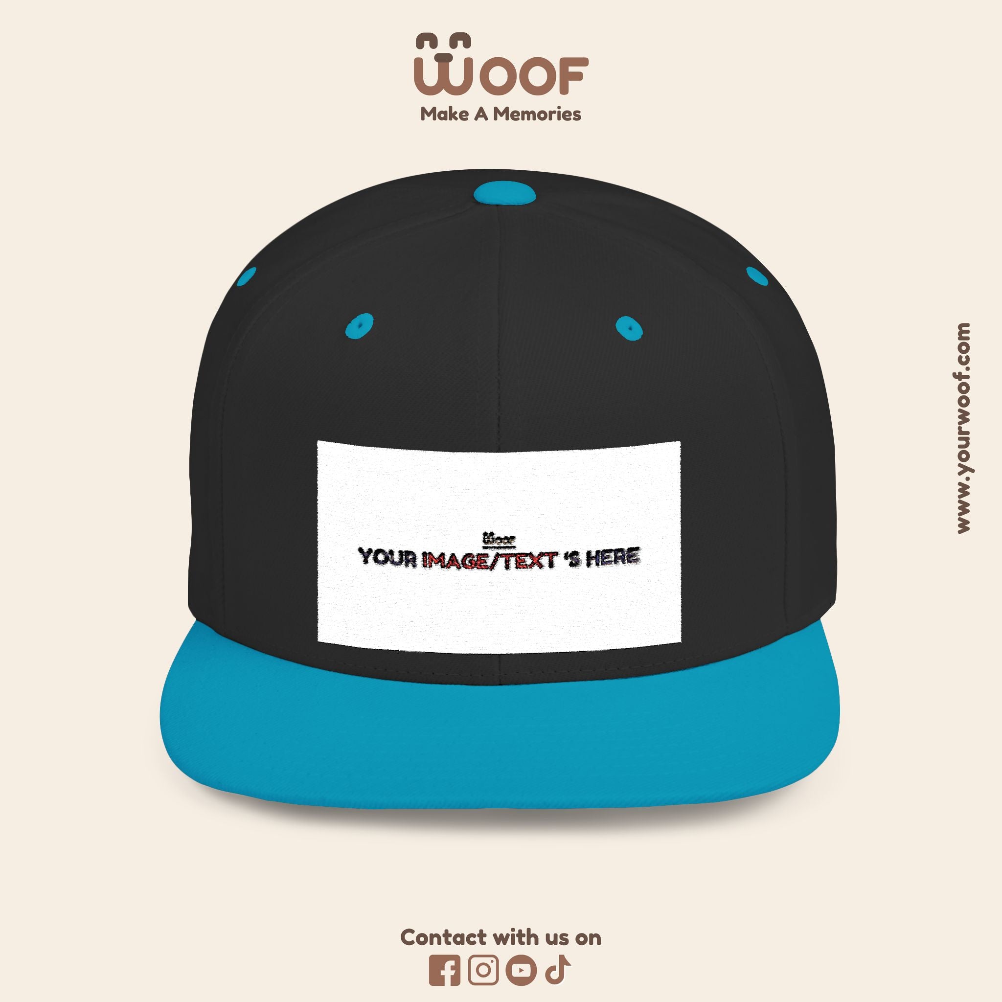 Stylish Flat Bill Snapback Hat, Custom Cap, Trendy Streetwear, Gift for Him/Her, Perfect for Events & Fashion Lovers