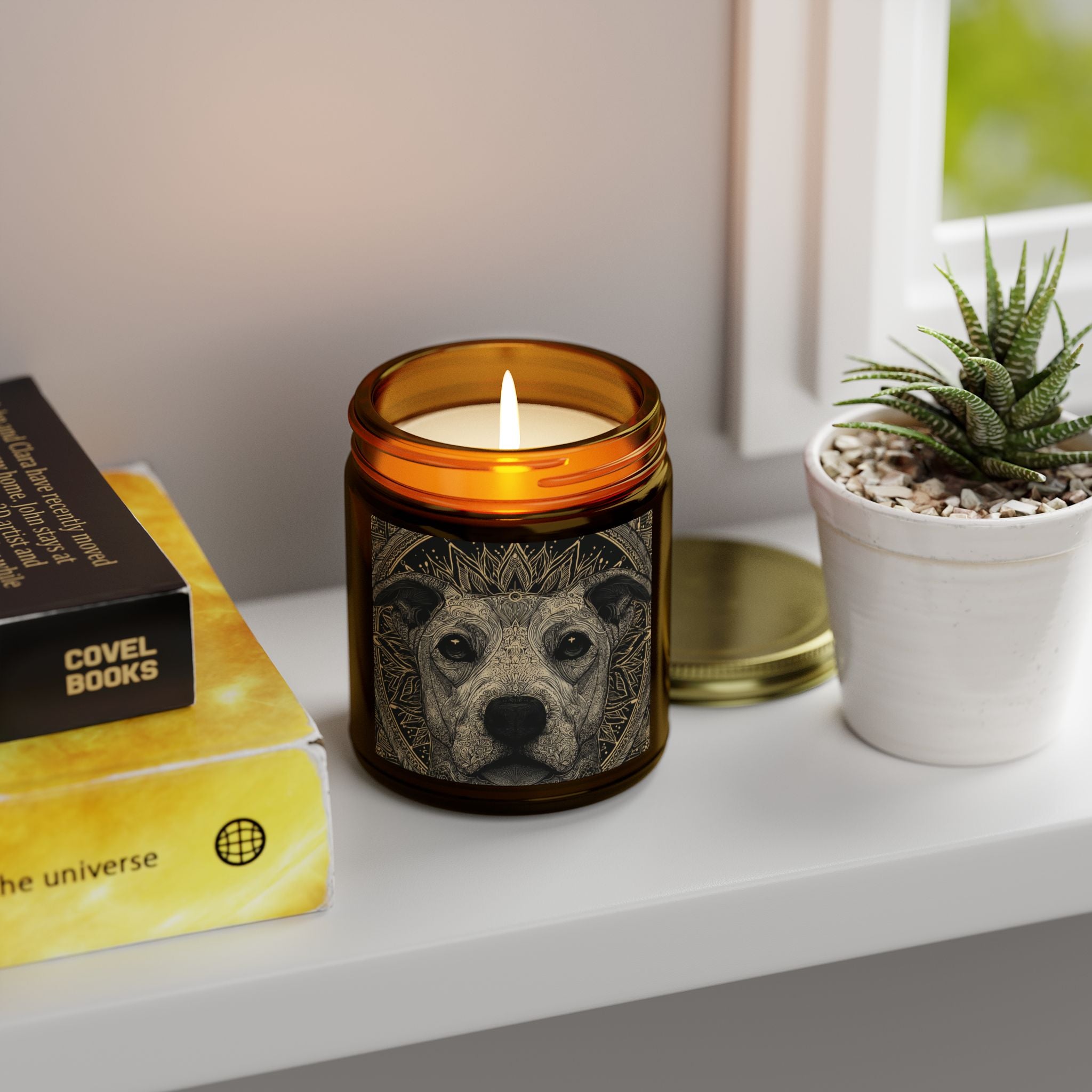 Dog Lover's Scented Candle - Coconut Apricot Wax (4oz, 9oz)