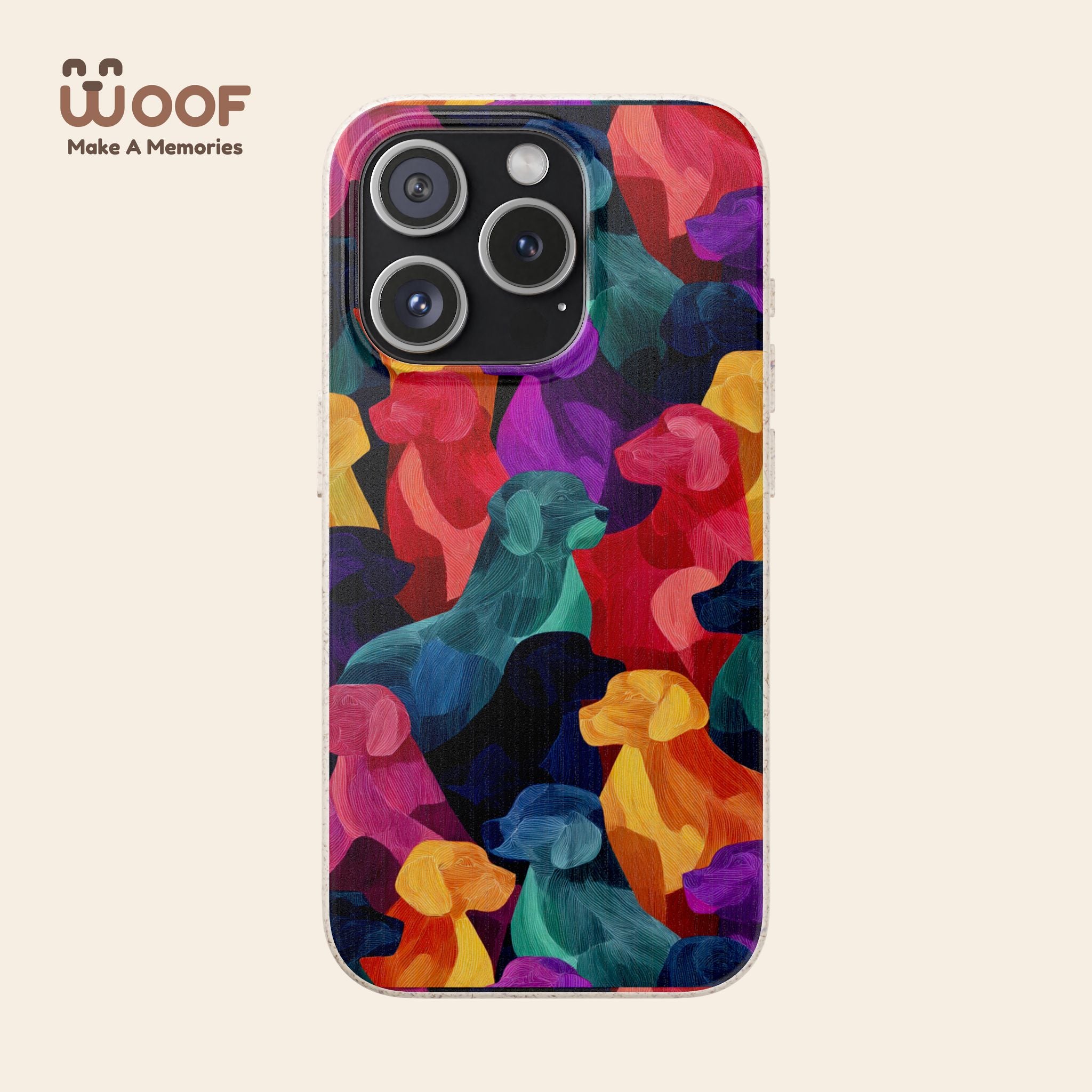 Colorful Dog-Themed Biodegradable Phone Cases, Eco-friendly Gifts for Pet Lovers, Sustainable Accessories for Everyday Use, Dog Lover [...]