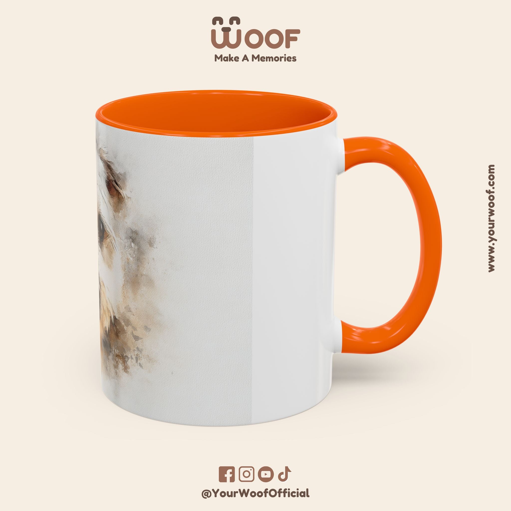Dog Lover's Accent Coffee Mug | Perfect Gift for Pet Owners, Dog-Themed Home Decor, Birthday, Christmas, Adoption Celebration