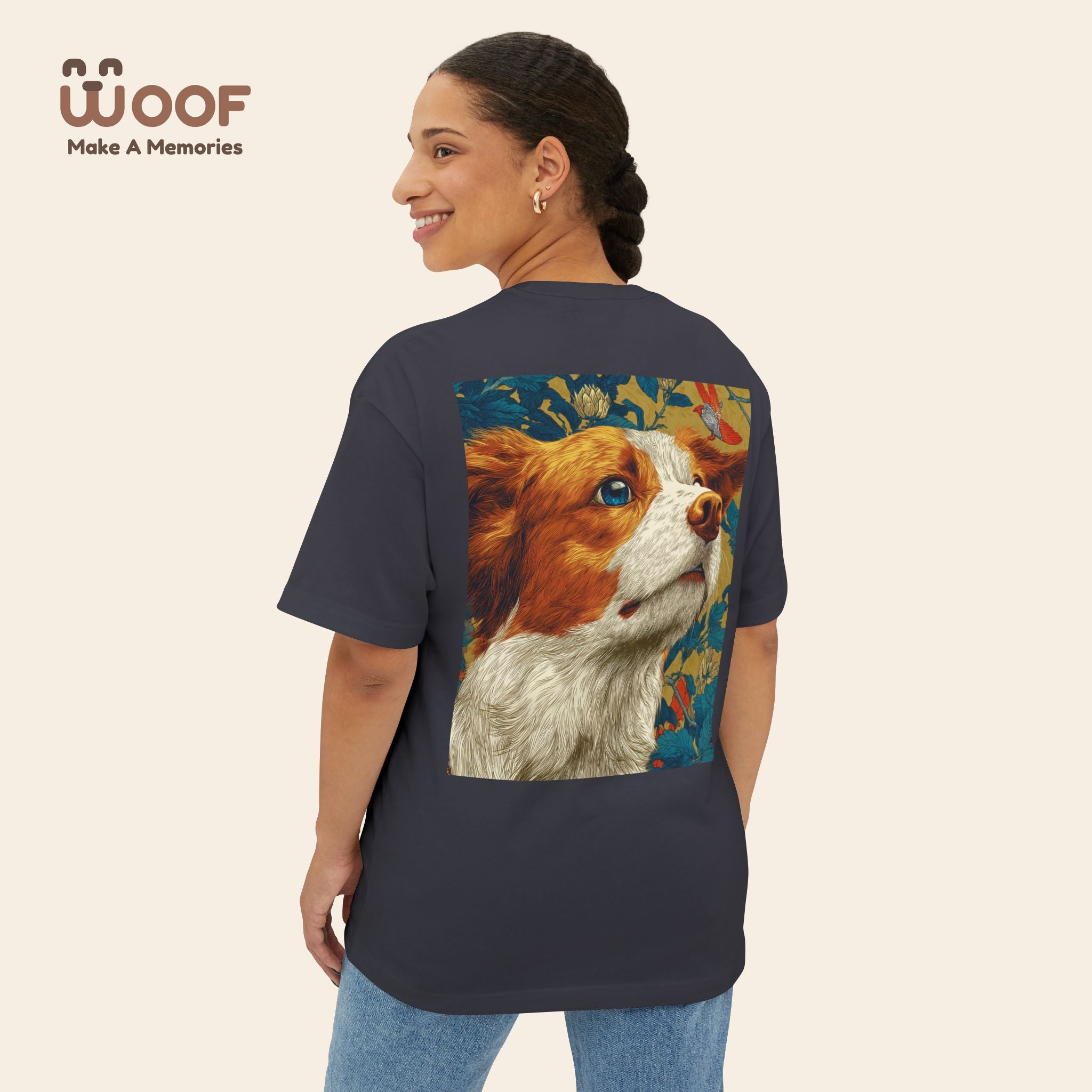 Unisex Dog Lover Tee, Boxy Pet Shirt, Oversized Animal Graphic Tee, Gift for Dog Owners, Casual Pet Apparel