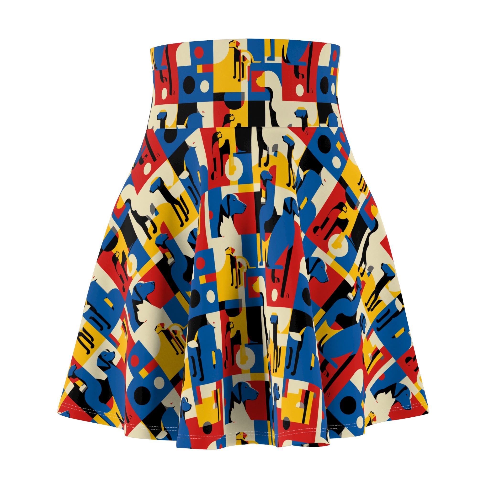 Colorful Abstract Women's Skater Skirt | Vibrant Patterns for Any Occasion, Bohemian Style, Summer Festivities, Everyday Wear