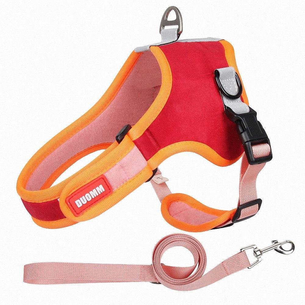 Luxury Suede Dog Harness Set: Stylish Leash And Adjustable Chest Strap For Pet Comfort - Image 2