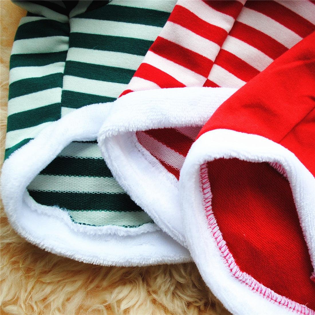 Festive Furry Border Christmas Dog Dress 2