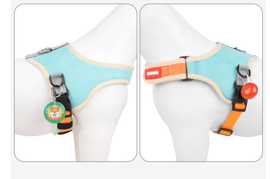 Luxury Suede Dog Harness Set: Stylish Leash And Adjustable Chest Strap For Pet Comfort - Image 5