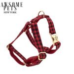 Step In Harness Red Black Stripe