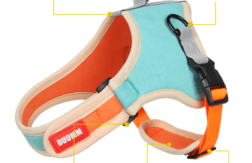 Luxury Suede Dog Harness Set: Stylish Leash And Adjustable Chest Strap For Pet Comfort - Image 4