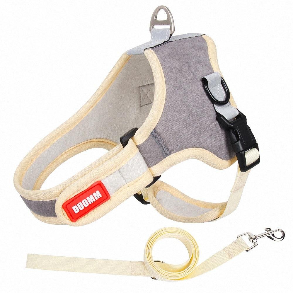 Luxury Suede Dog Harness Set: Stylish Leash And Adjustable Chest Strap For Pet Comfort - Image 20