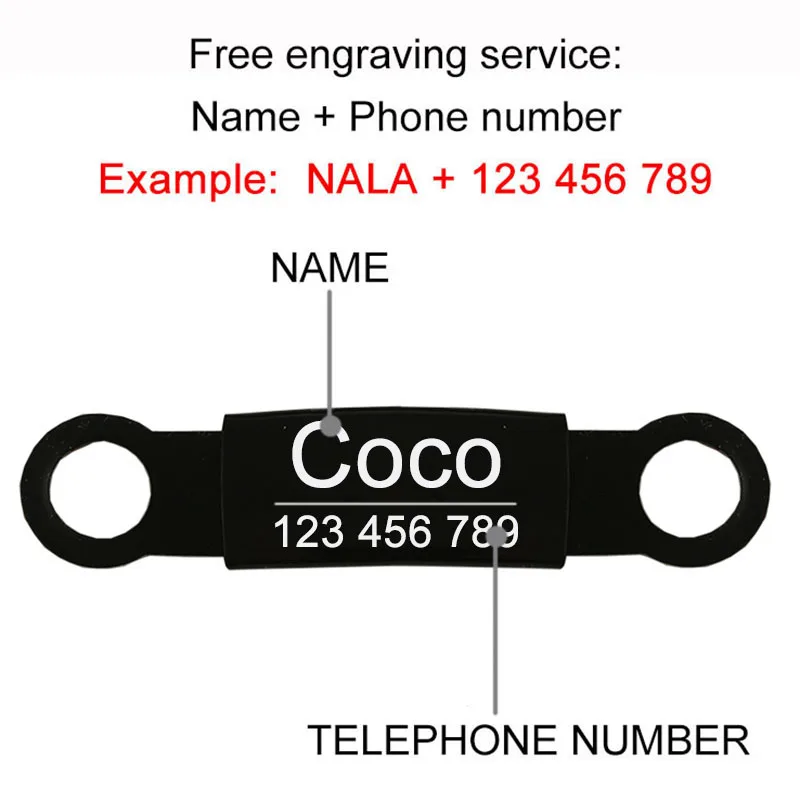 Pet Id Tag Custom Collar Personalized Labels Free 2