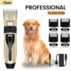 Dog Professional Hair Clipper Electrical Grooming Trimmer For Pets Usb Rechargeable Cat