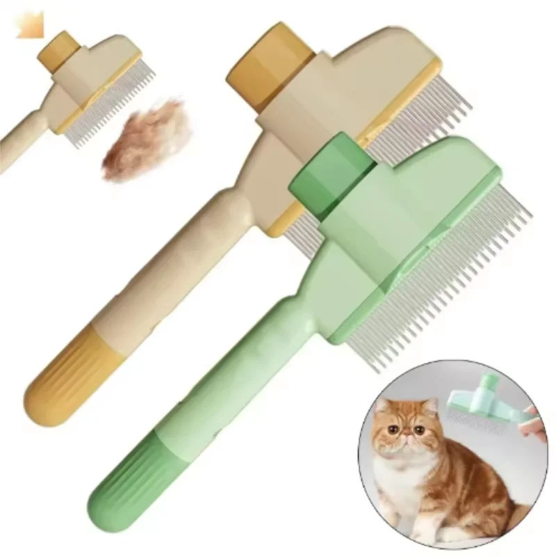 Self-Cleaning One-Button Dog Comb Pet Hair Remover Cat Brush Massage Grooming Combs for Dogs And Pets - Image 5