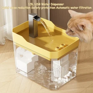 LuxeFlow Crystal Pet Fountain for Modern Hydration - Pet Water Fountain