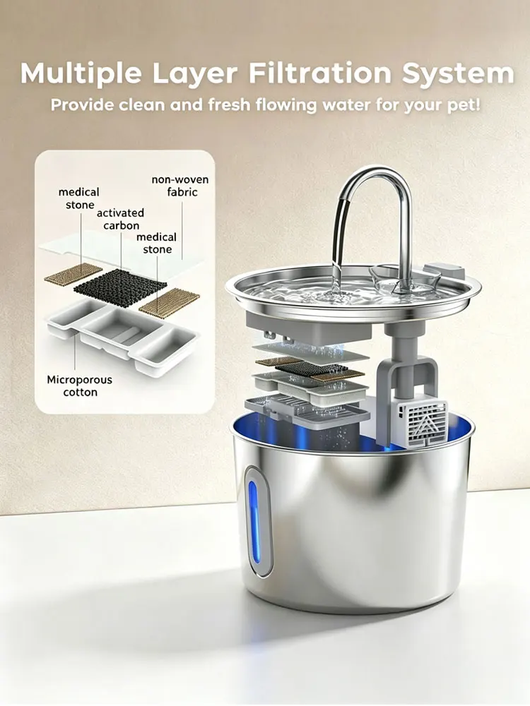 YourWoof Pristine Stainless Steel Pet Hydration Fountain - photo 4