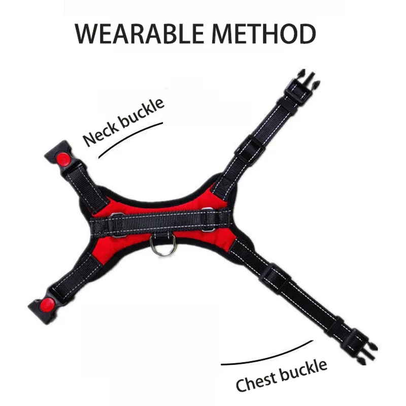 Dog Harness Quick Release Vest Pet Puppy Harness Nylon Material Breathable Pet Harness for Dog Adjustable Pet Outdoor Harness - Image 5